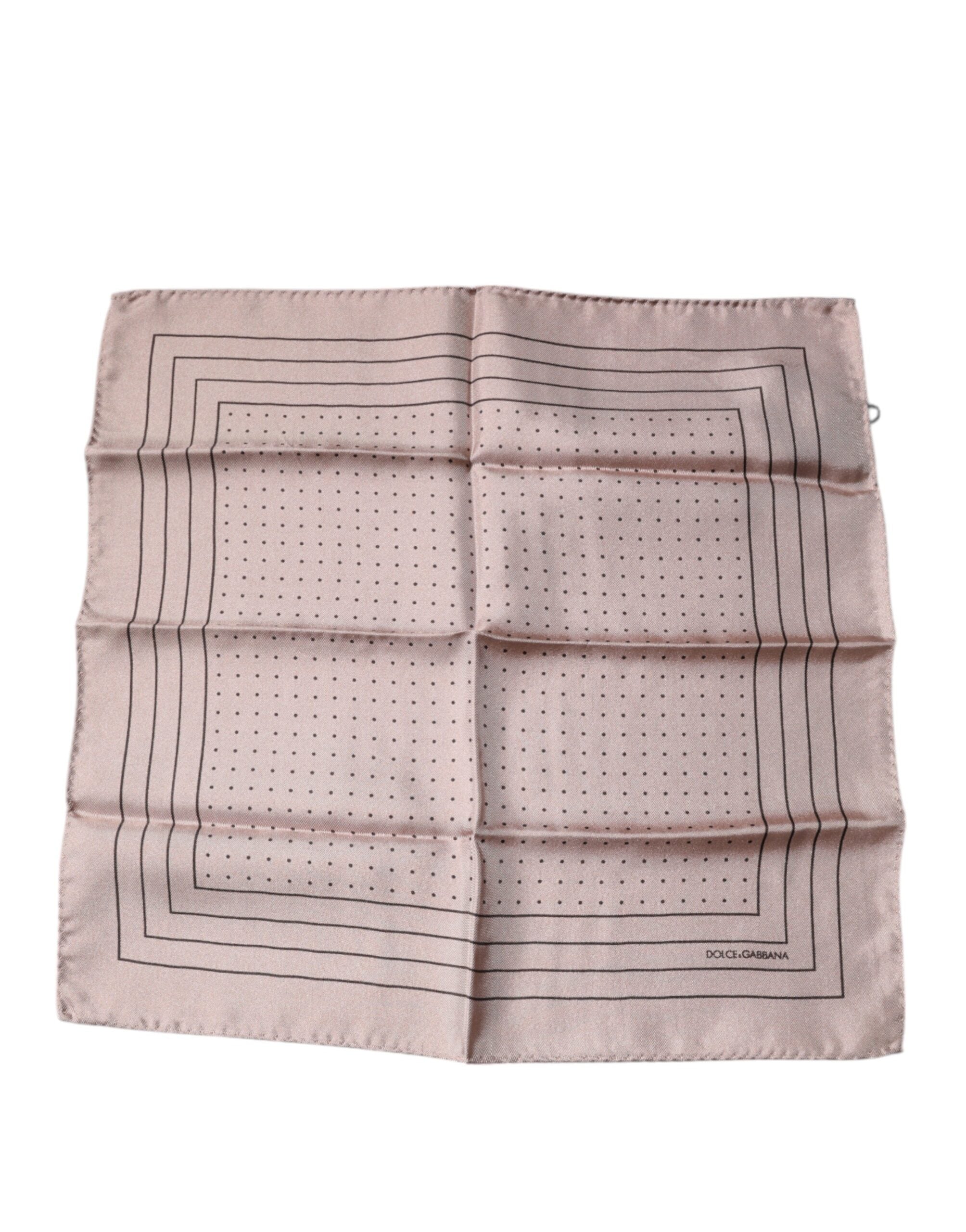 Pink Polka Dots Square Handkerchief Scarf - ventzia