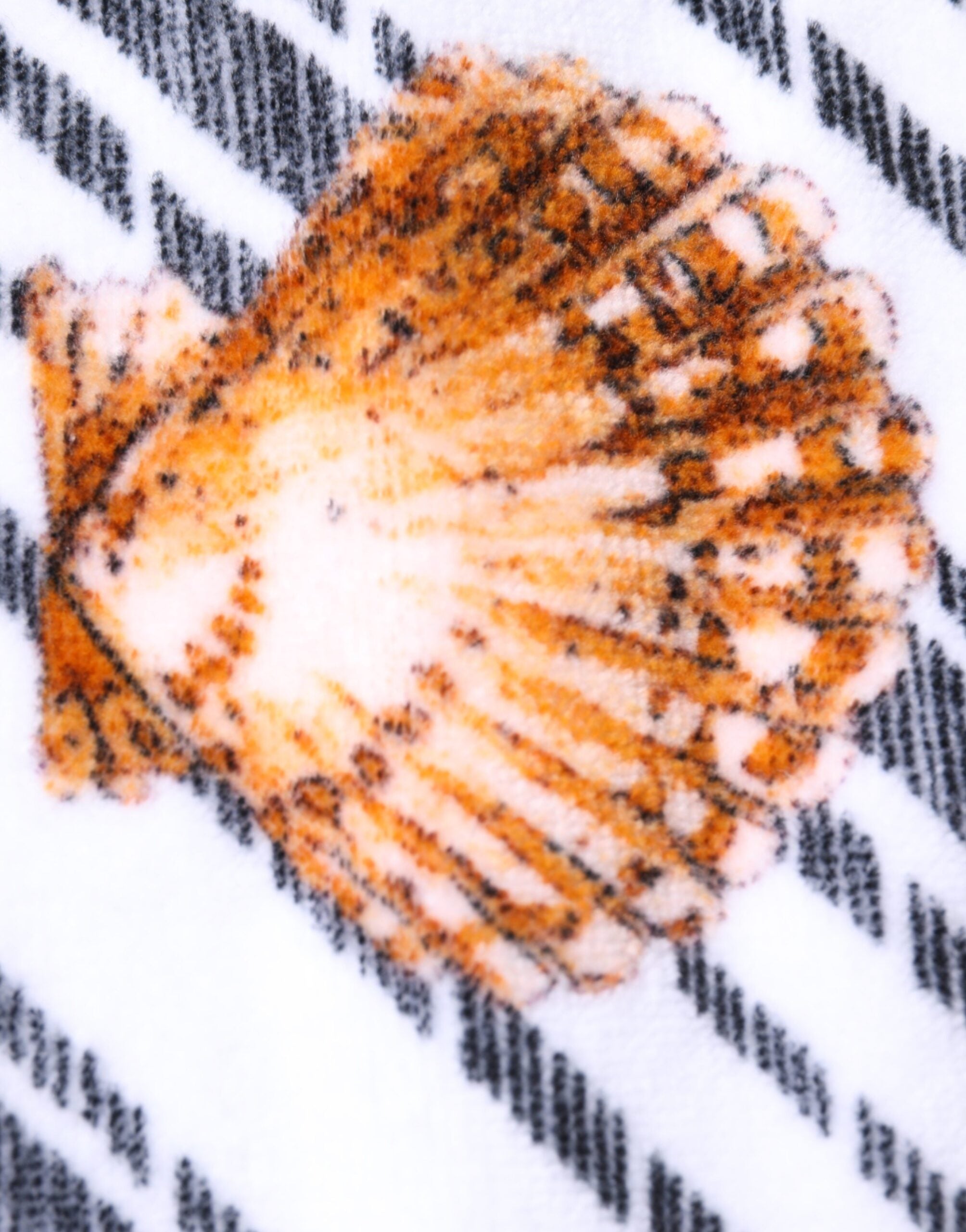 Multicolor Stripes Seashells Beach Towel - ventzia