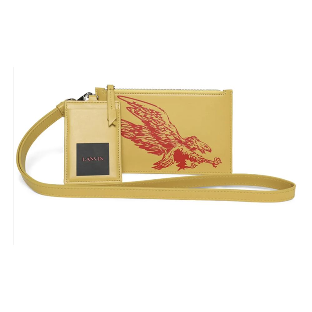 "Sunshine Yellow Leather Men Wallet" - ventzia