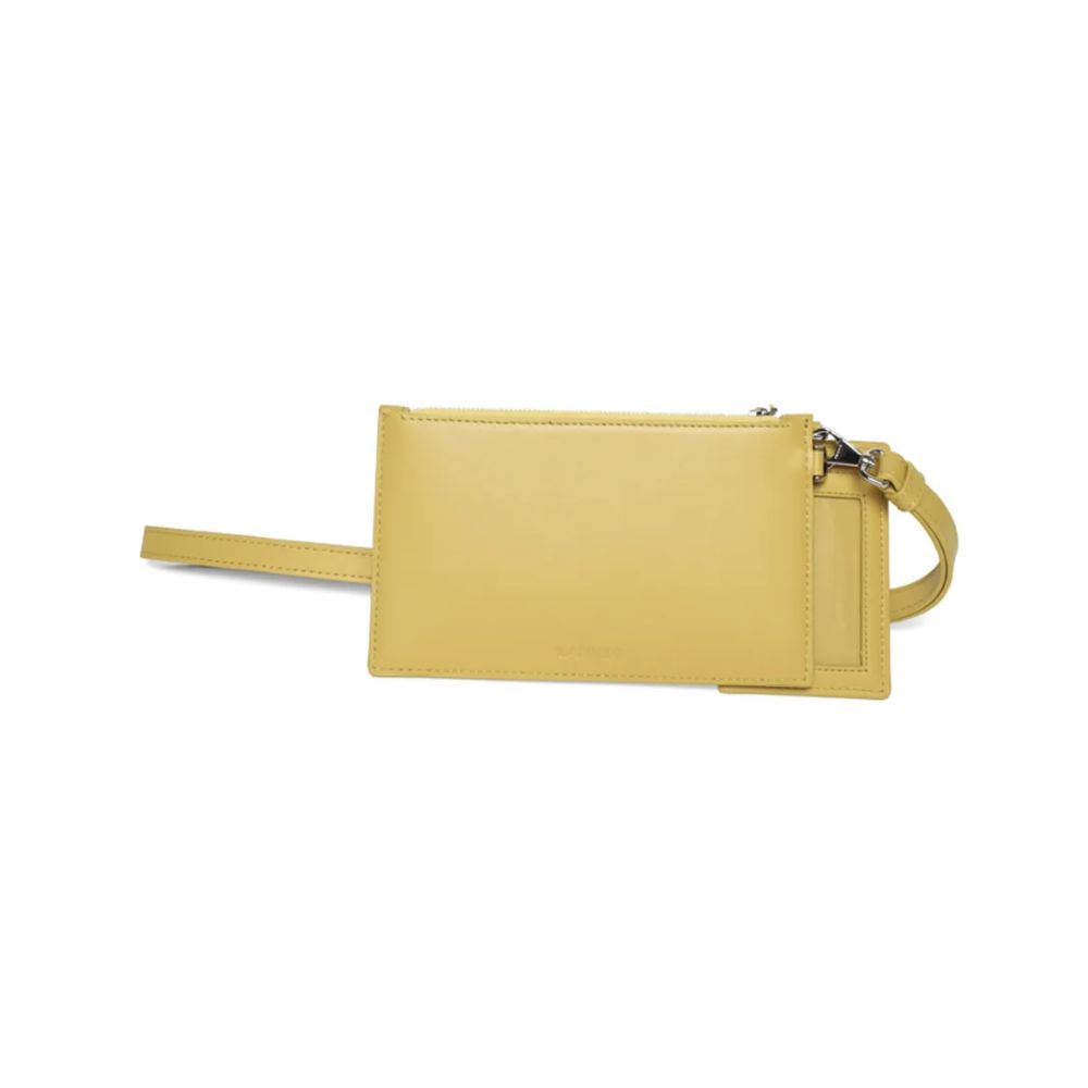 "Sunshine Yellow Leather Men Wallet" - ventzia
