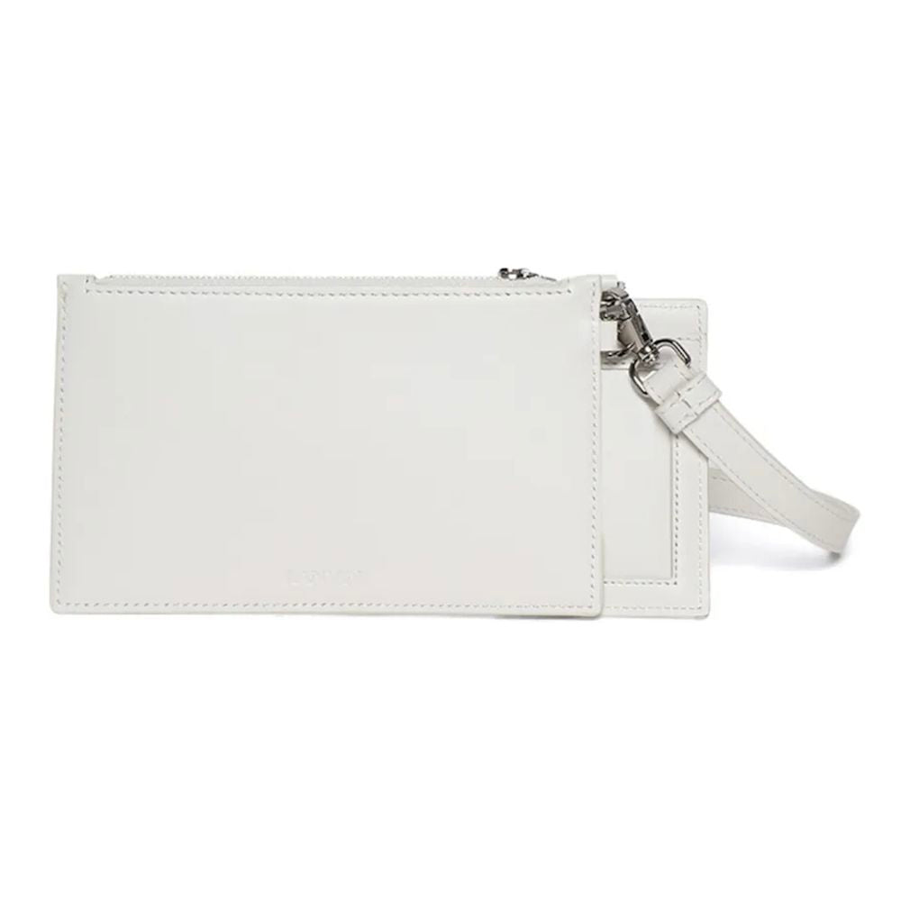 White Leather Men Wallet - ventzia