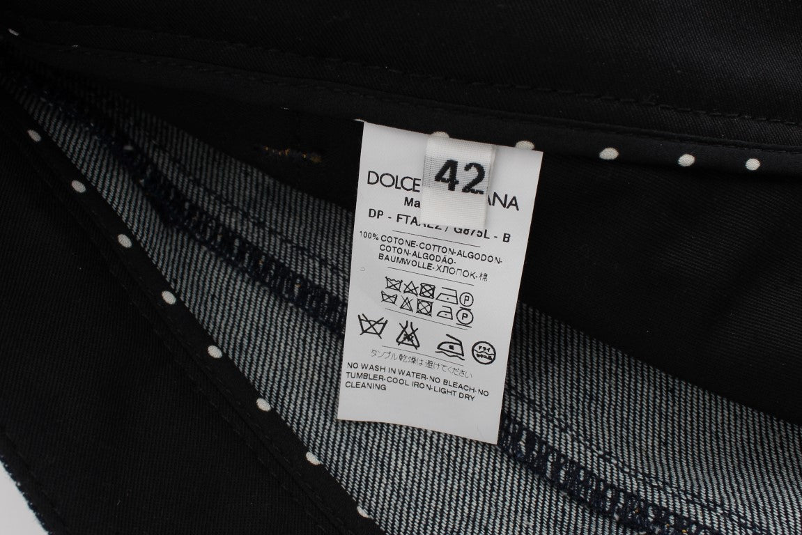 Embroidered Capri Jeans for Elegant Styling - ventzia