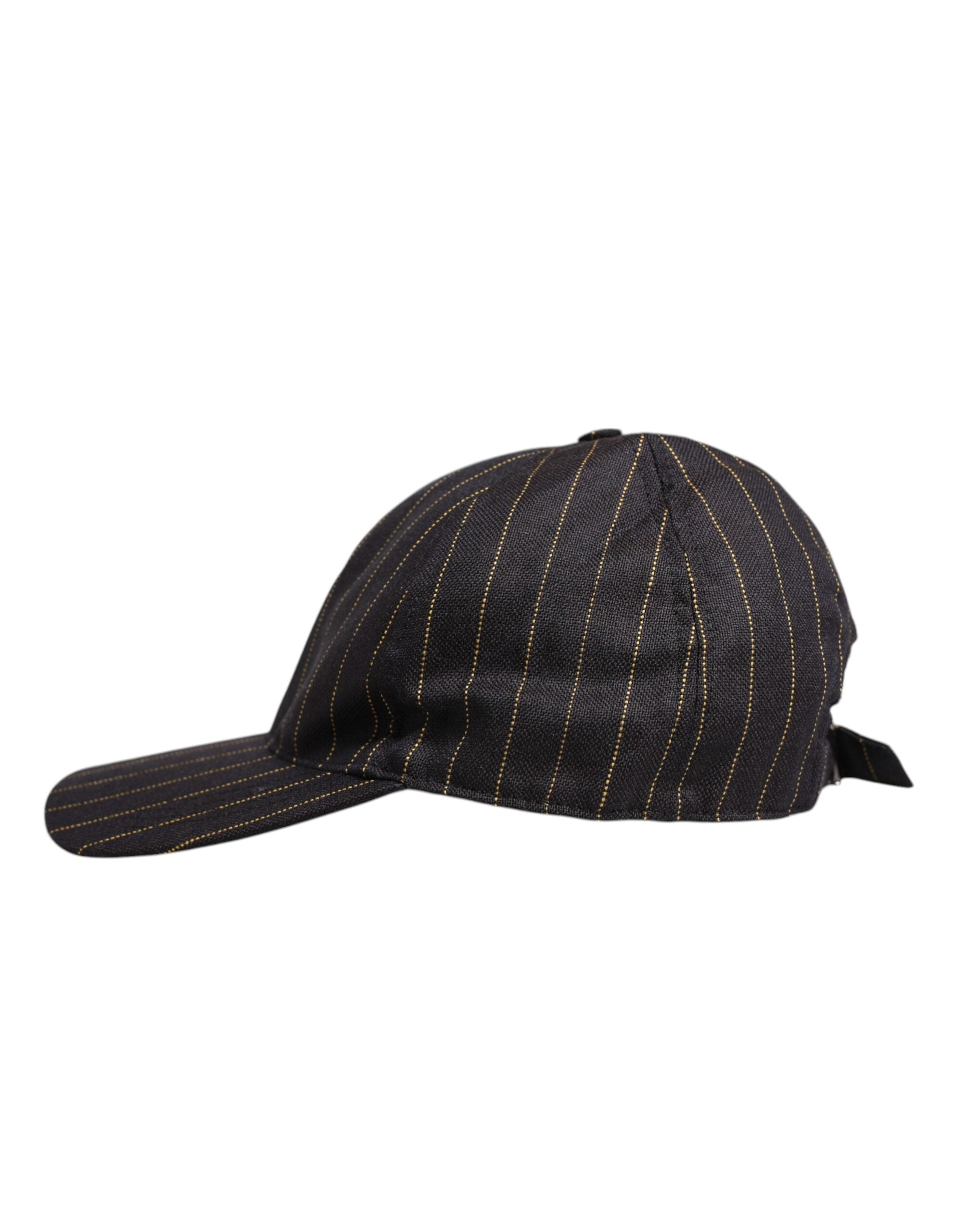 Brown Stripes Cotton 6 Panels Baseball Cap - ventzia