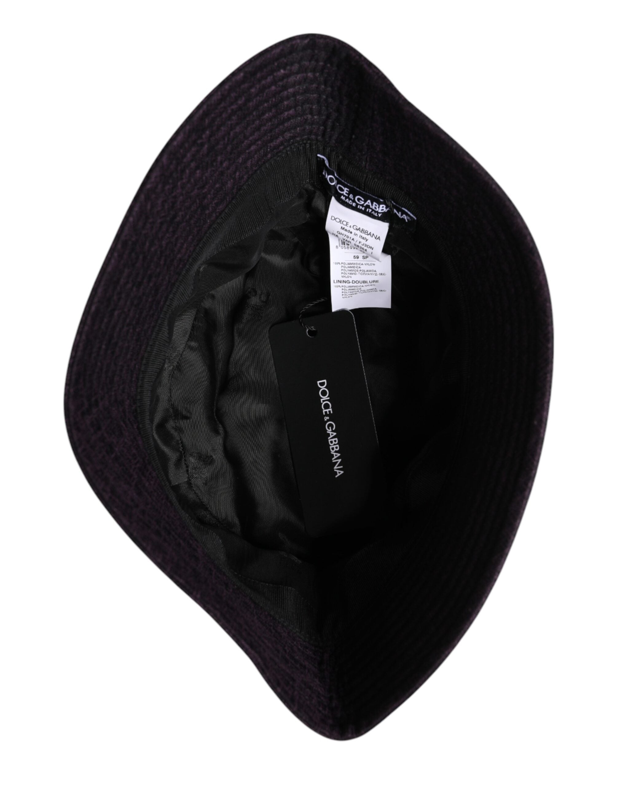 Black Wide Brim Nylon Bucket Hat - ventzia