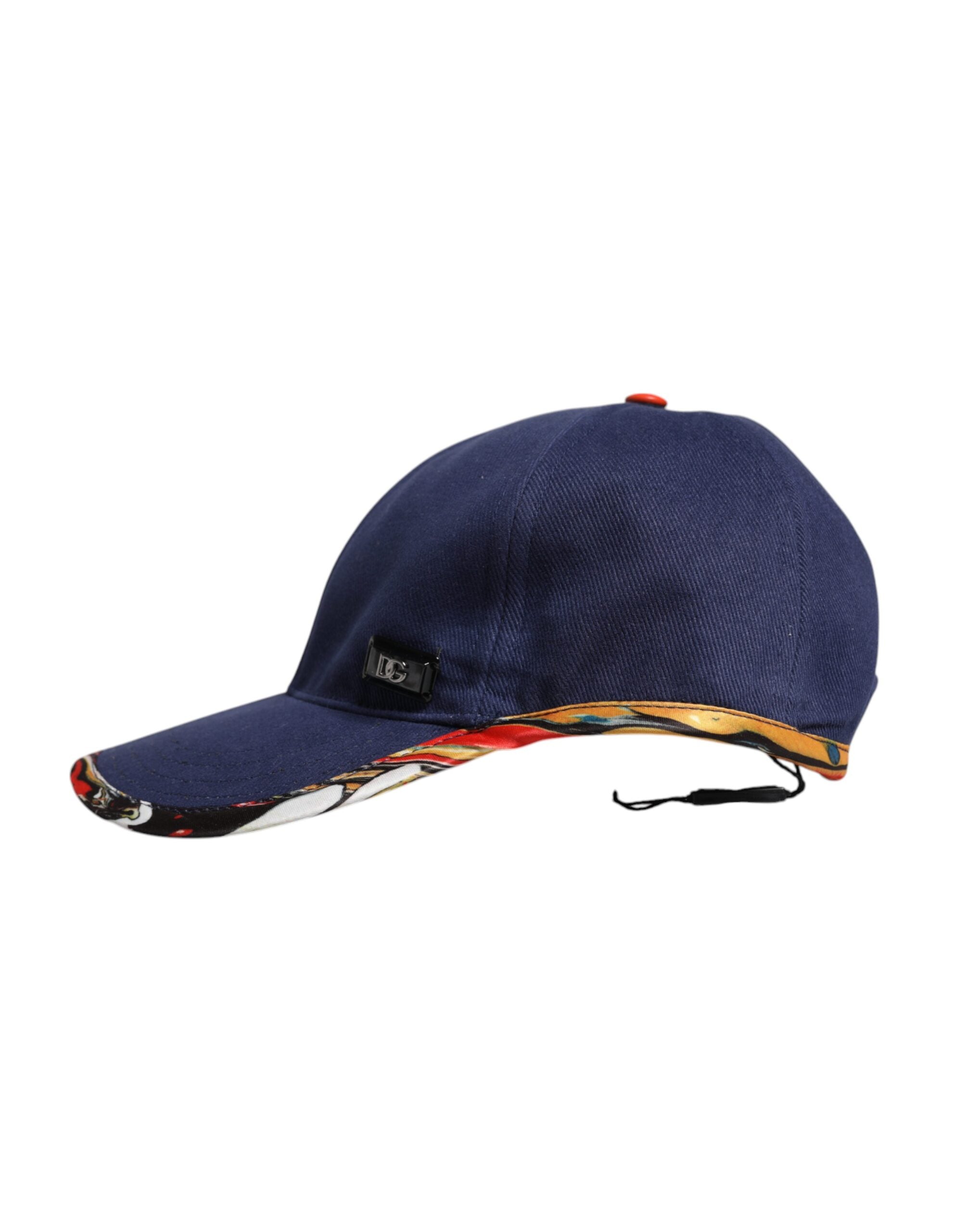 Blue Cotton 6 Panels Baseball Cap - ventzia
