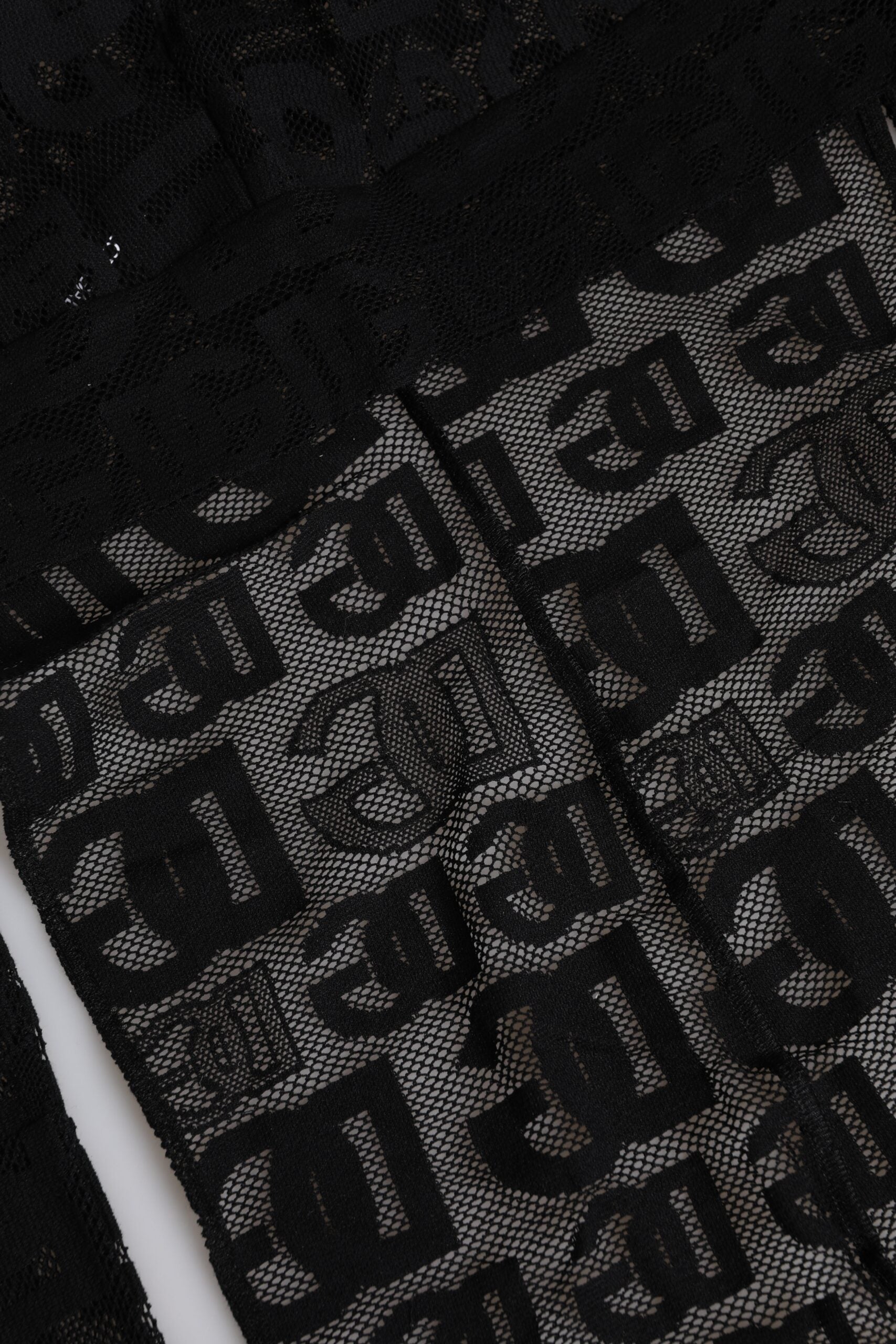 Black Logo Mesh Whole Head Wrap Hat - ventzia