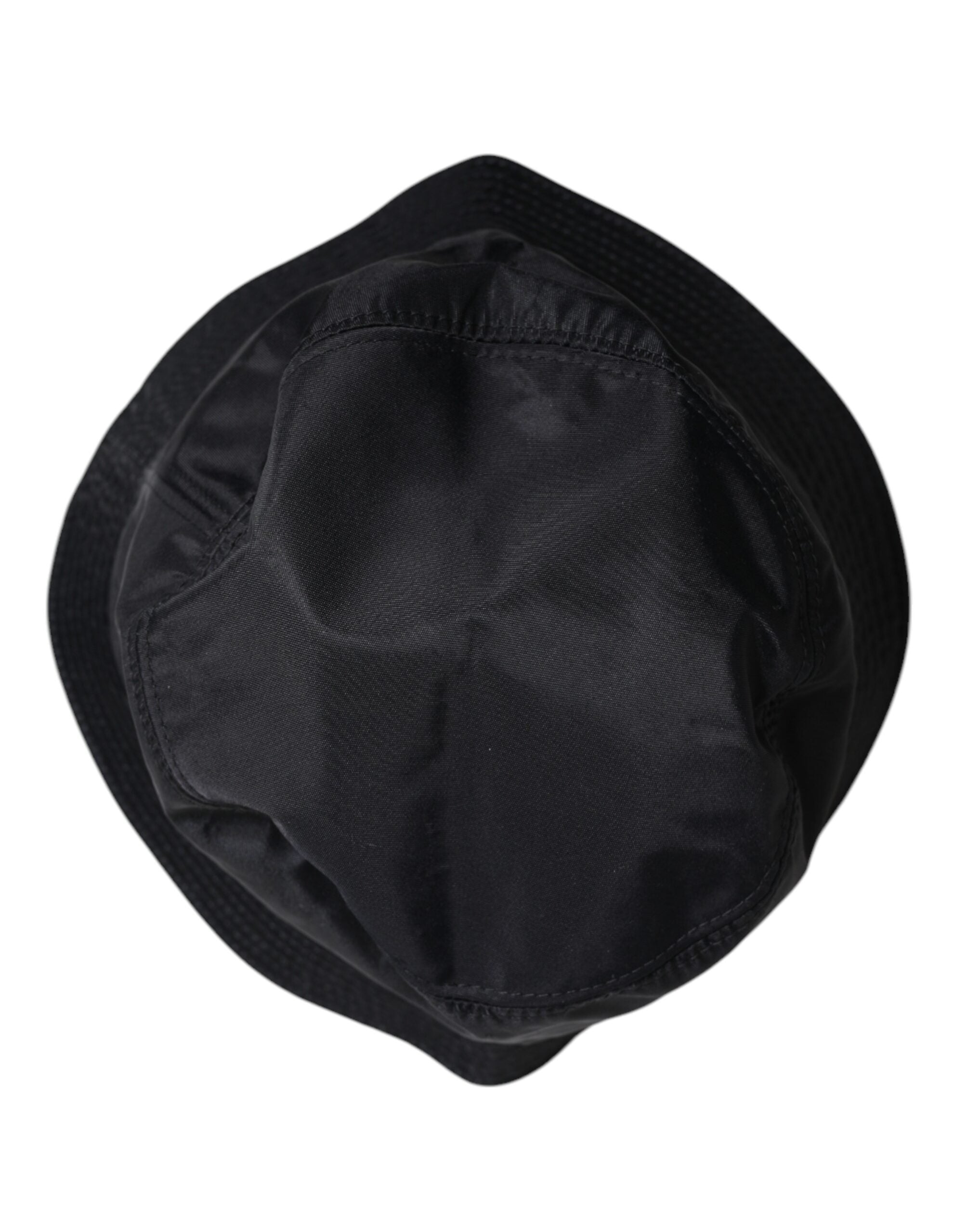 Black Cotton Wide Brim Bucket Hat - ventzia