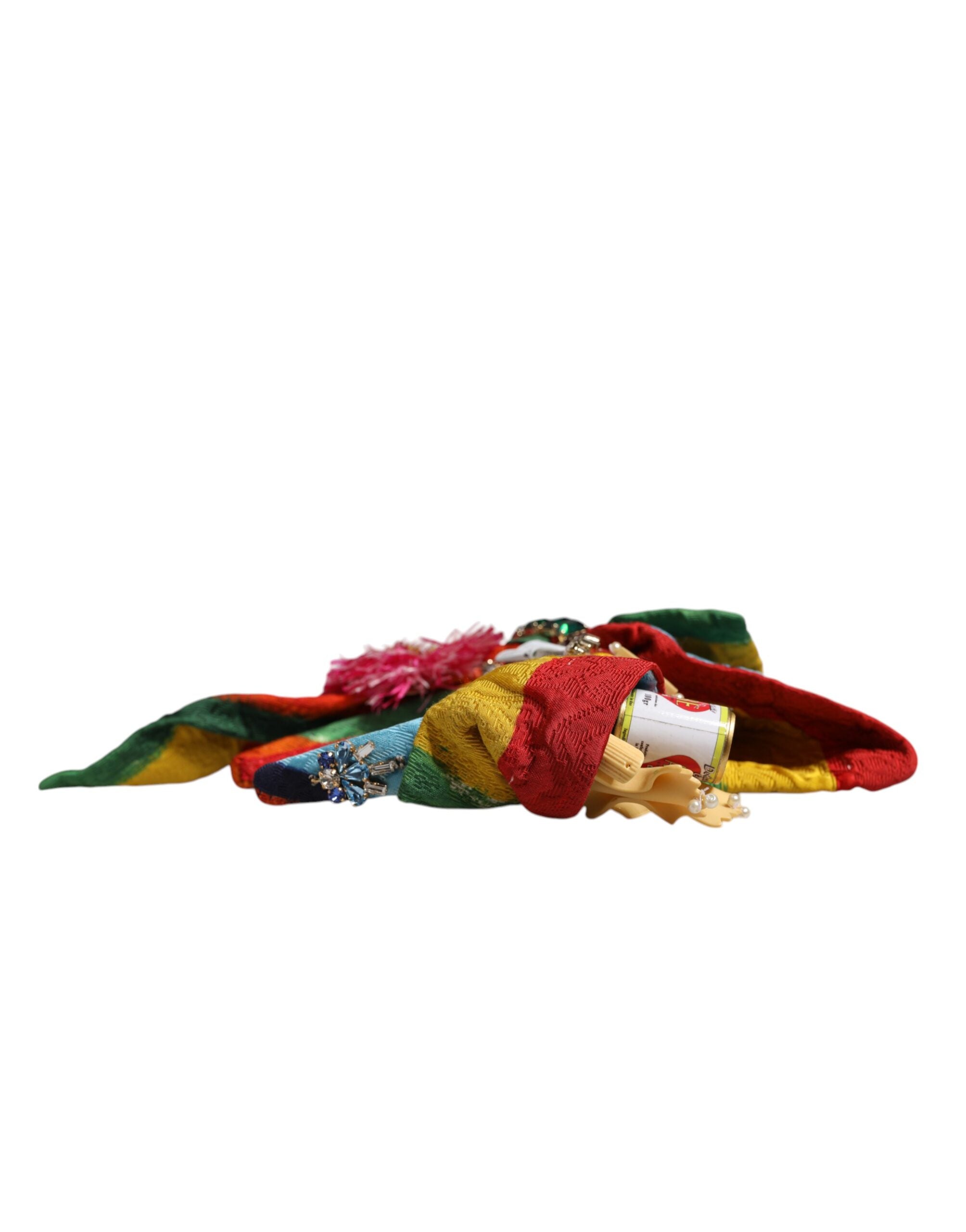 Multicolor Floral Crystal Embellished Diadem Headband - ventzia