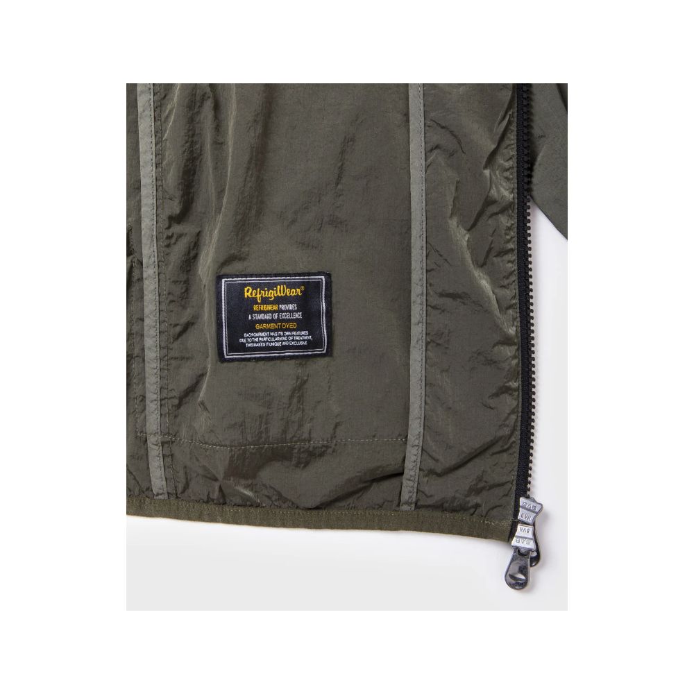 Green Polyamide Men Jacket - ventzia