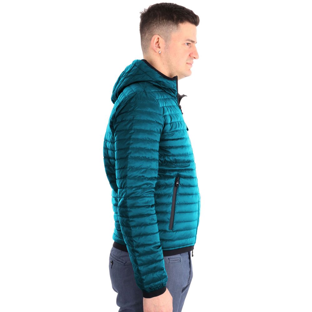 Blue Nylon Jacket - ventzia