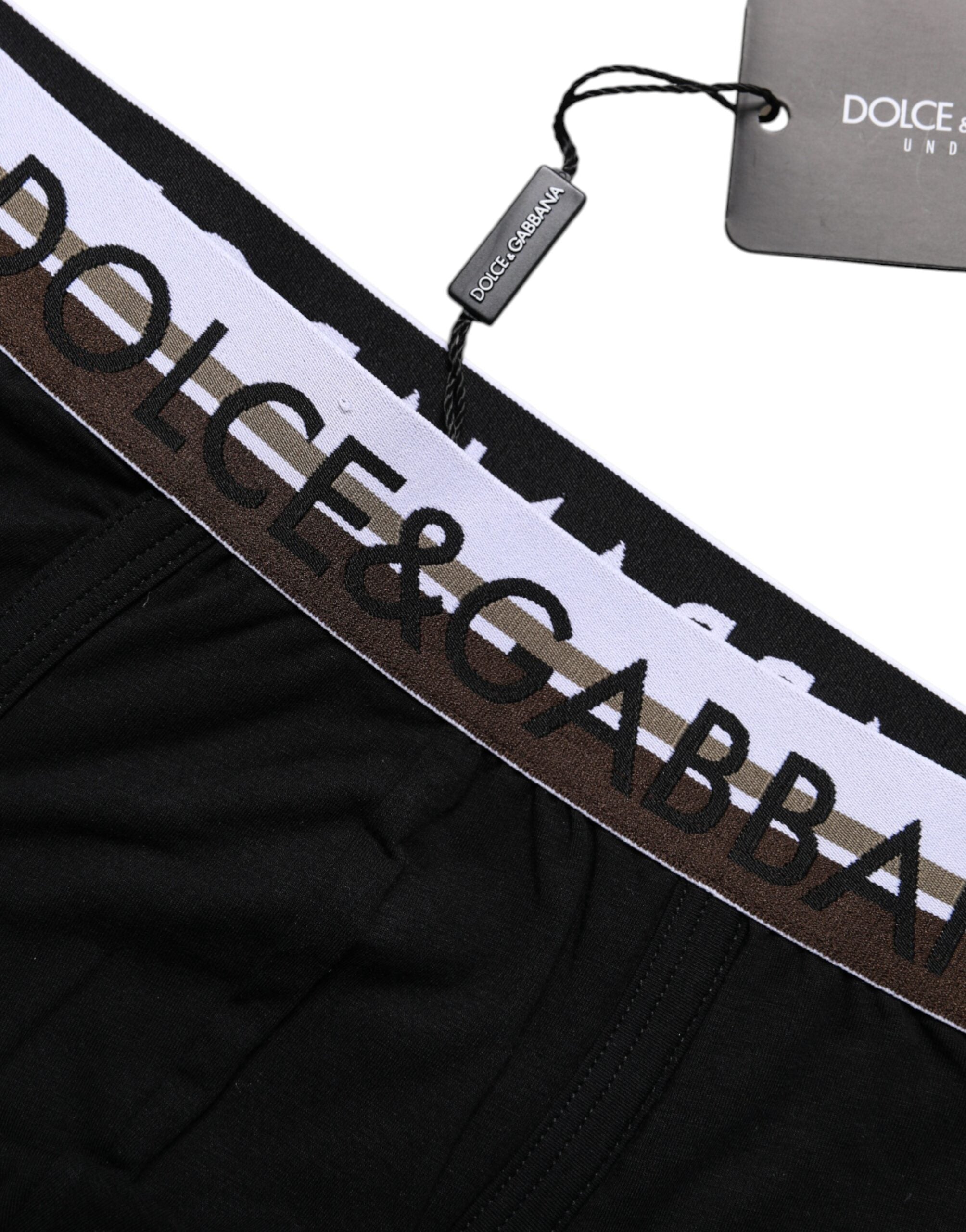 Black Cotton Stretch Regular Boxer Underwear - ventzia