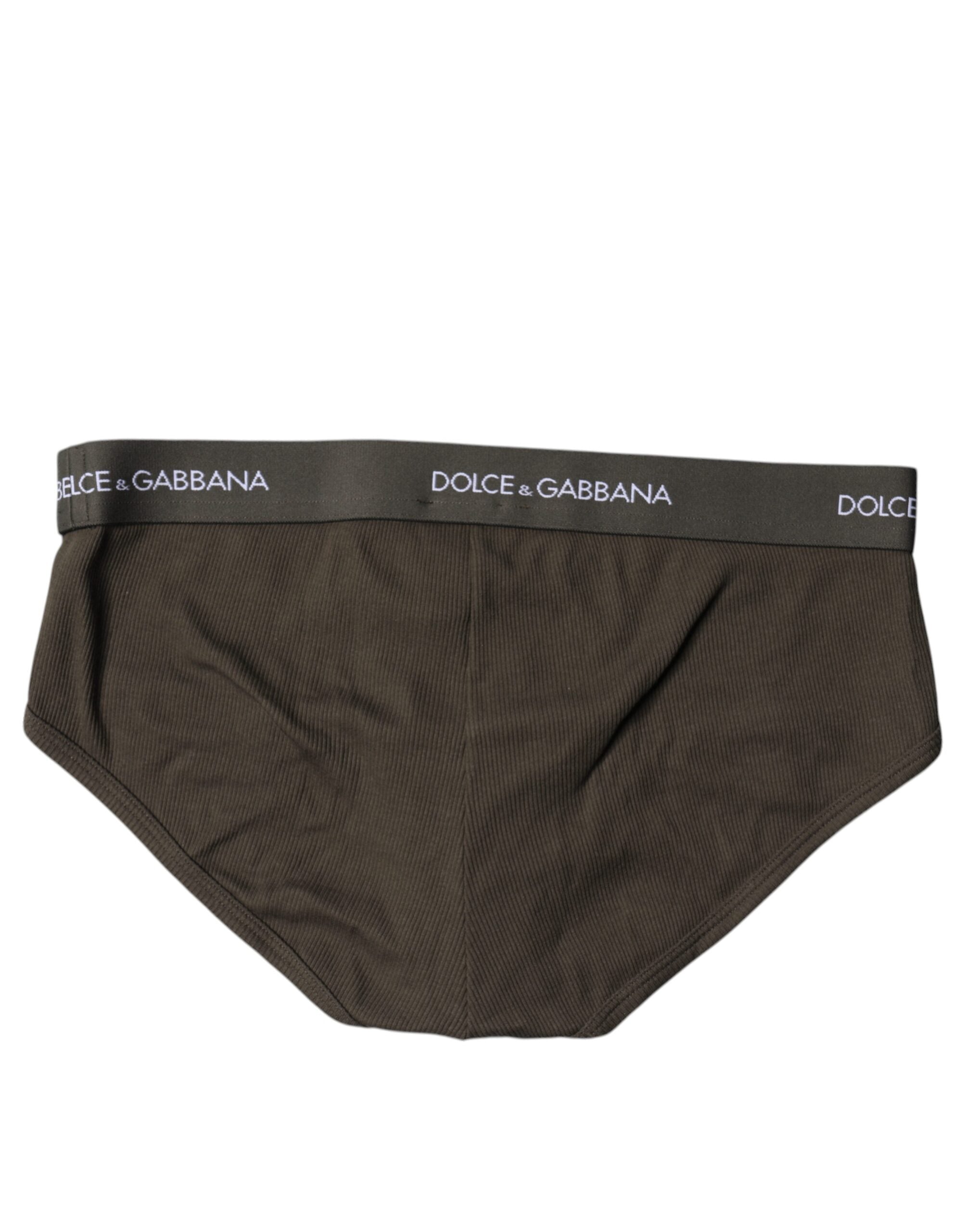 Gray Cotton Men Mid Slip Brief Underwear - ventzia