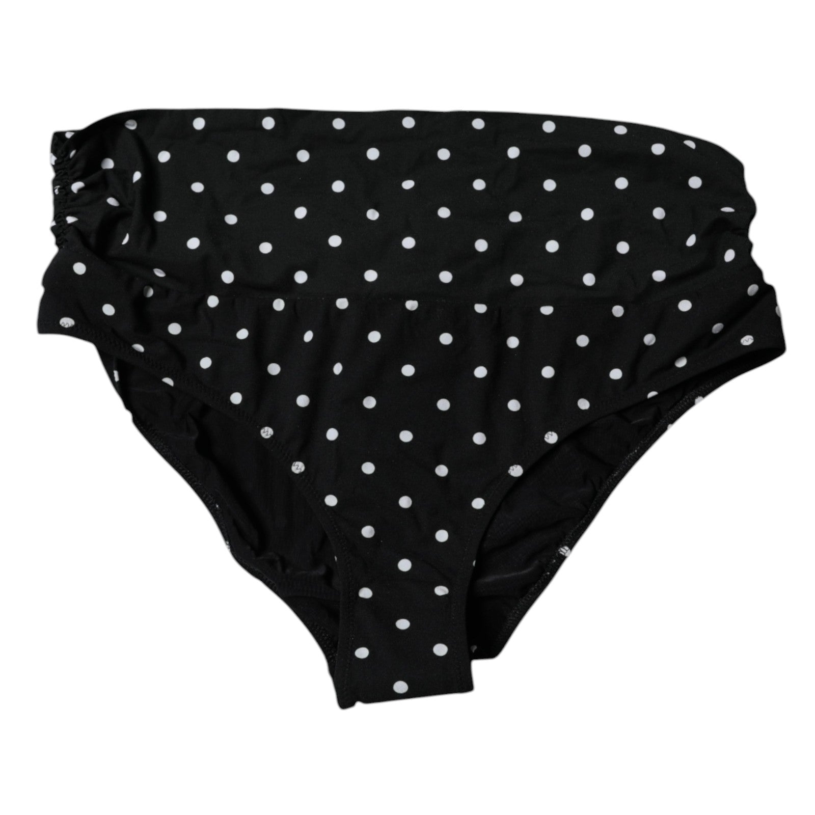 Black Polka Dot Swimsuit Bikini Bottom Swimwear - ventzia
