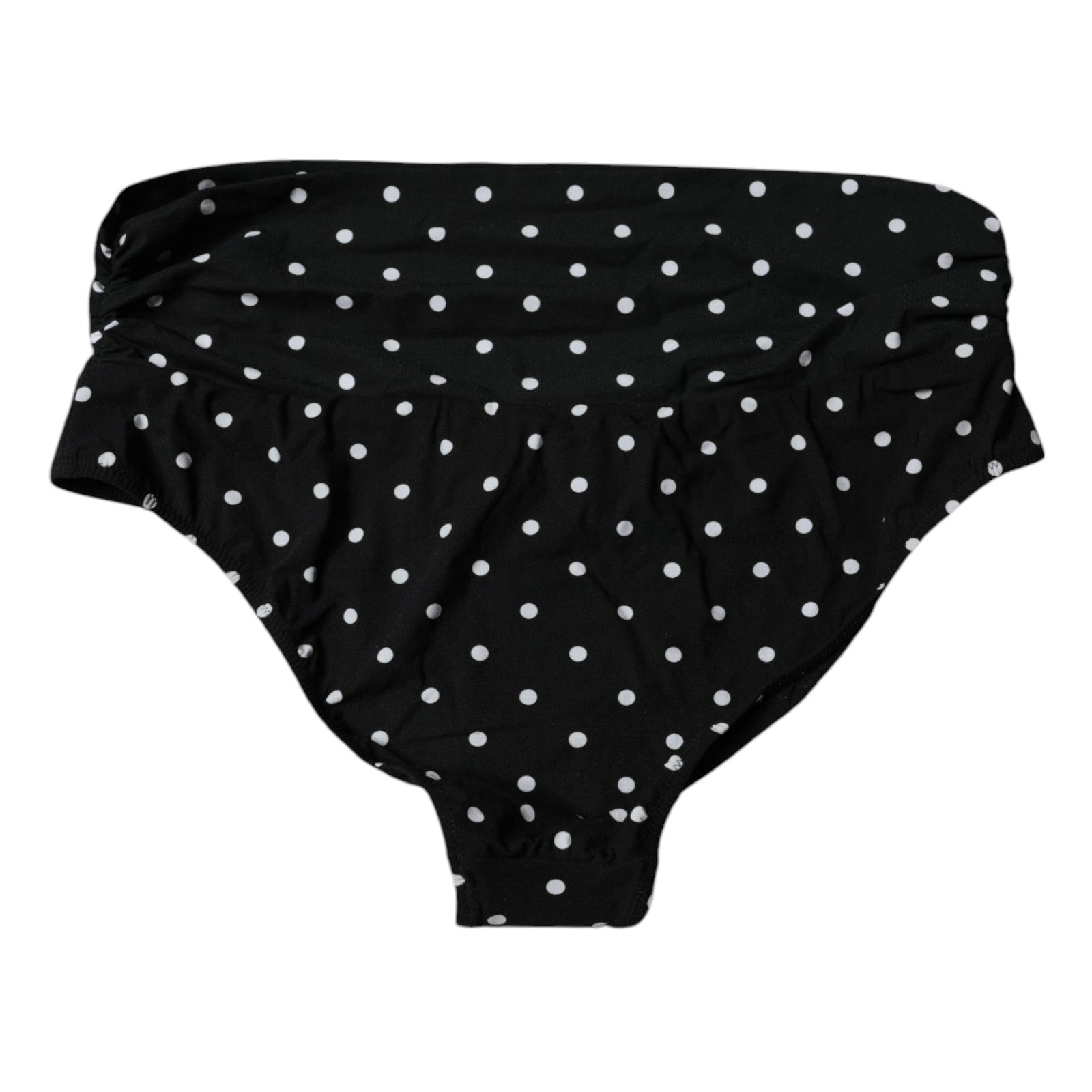 Black Polka Dot Swimsuit Bikini Bottom Swimwear - ventzia