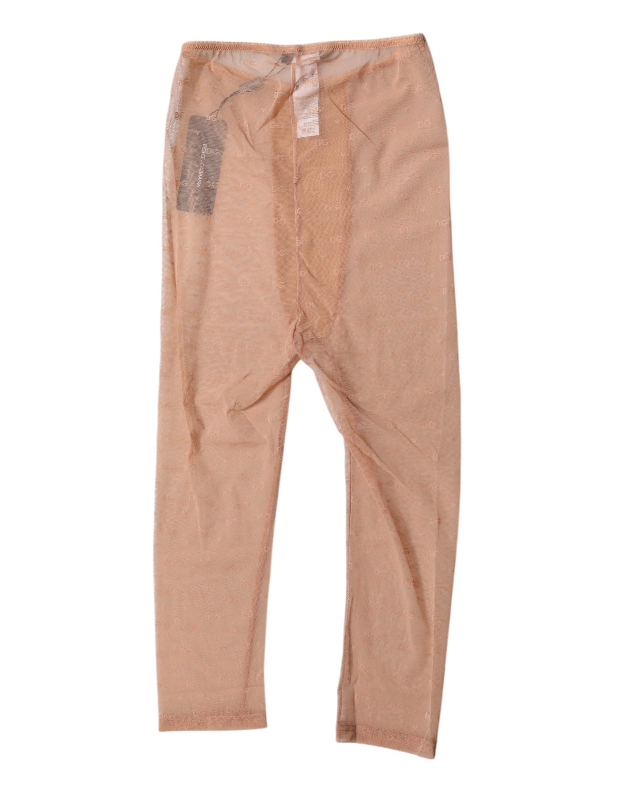 Brown Logo Lace Lingerie Cropped Tight Underwear - ventzia