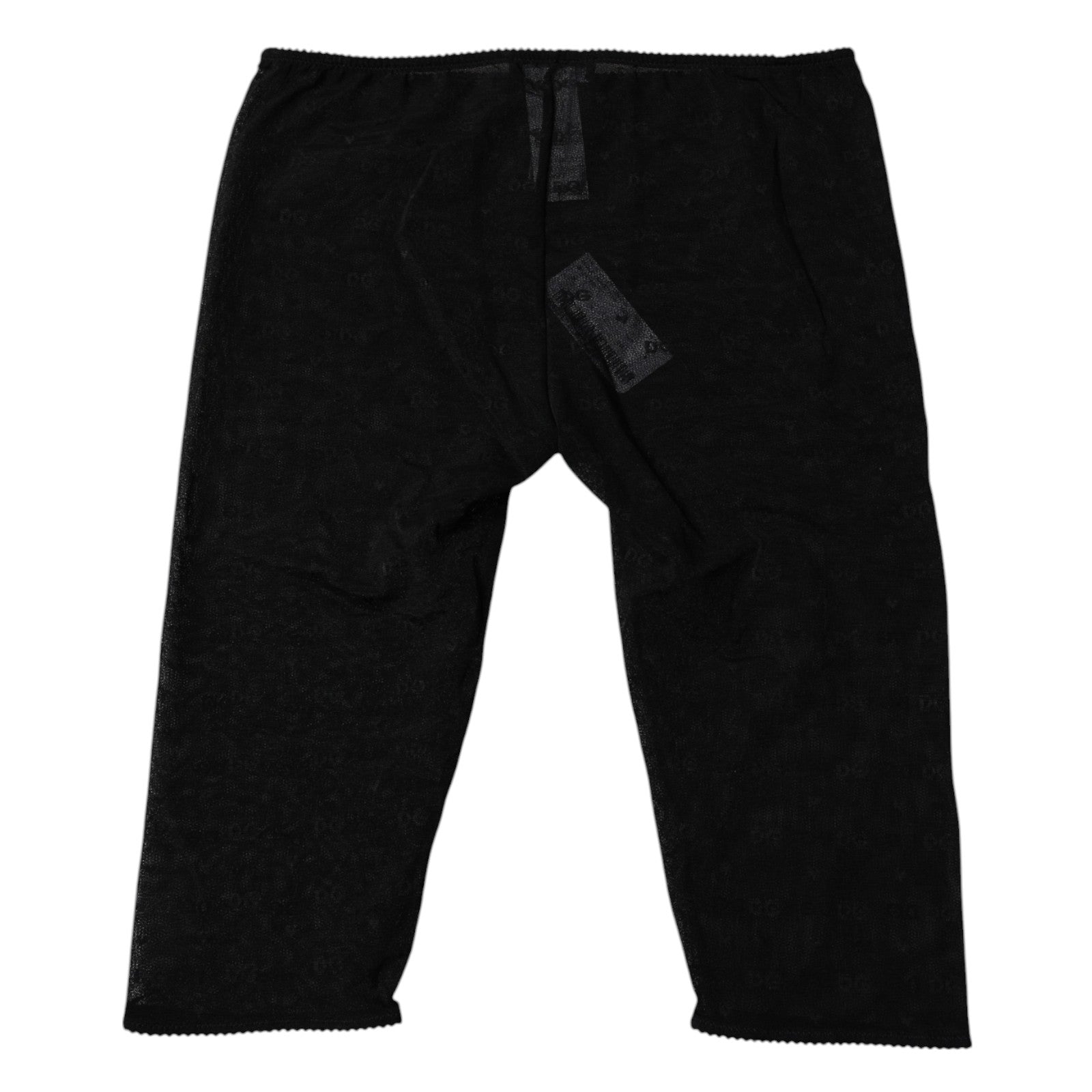 Black Logo Lace Lingerie Cropped Tight Underwear - ventzia