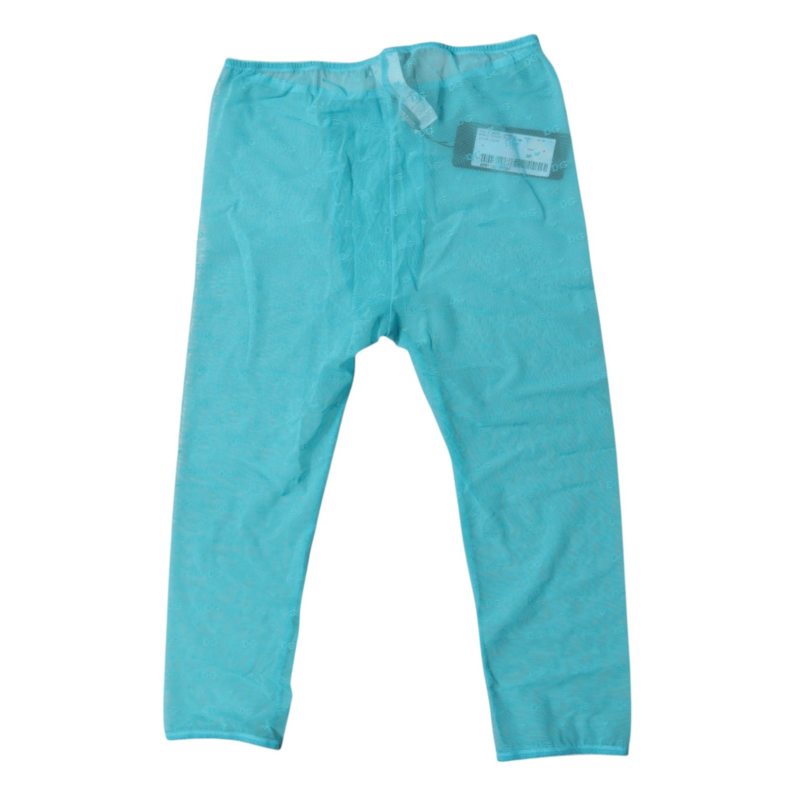 Blue Logo Lace Lingerie Cropped Tight Underwear - ventzia