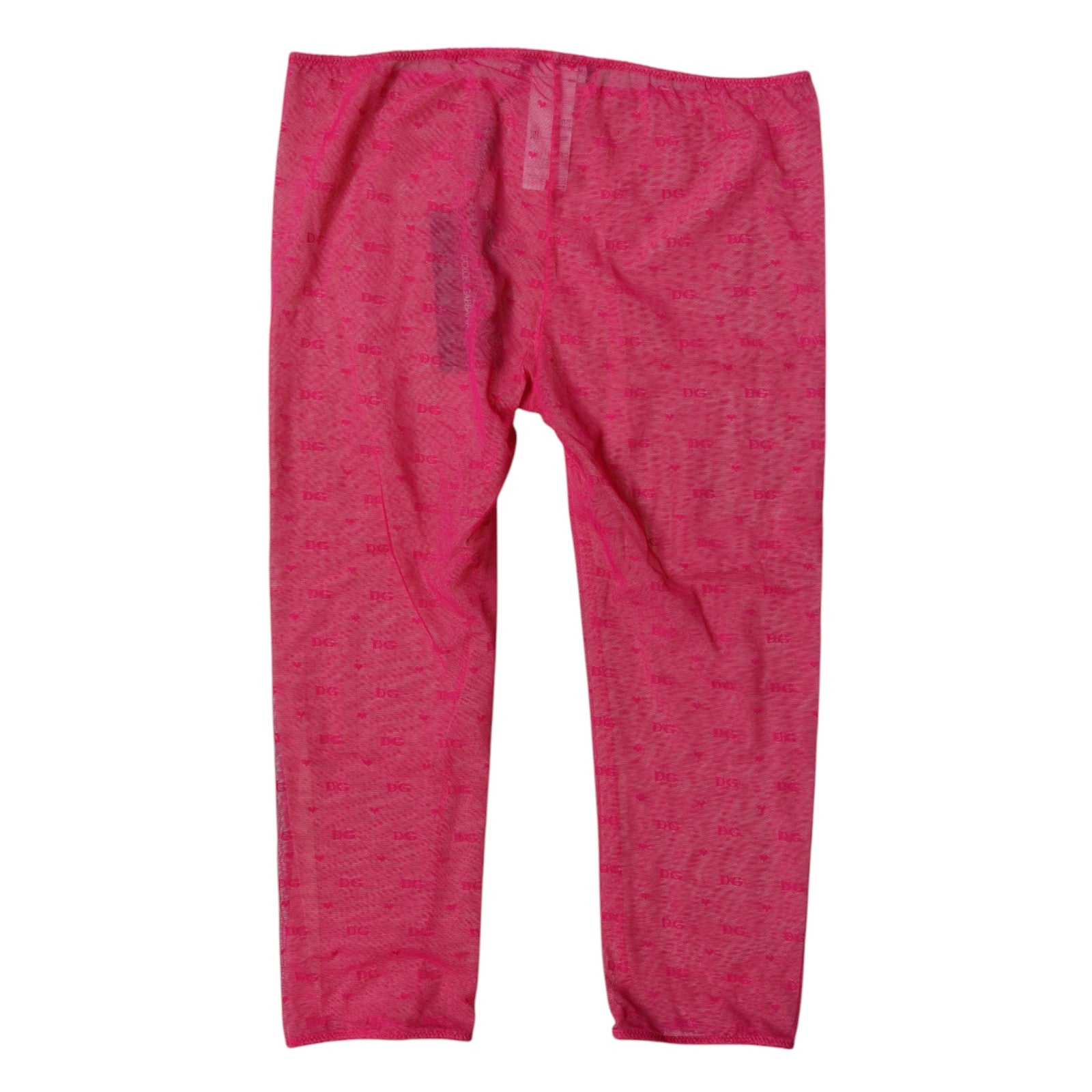 Fuchsia Logo Lace Lingerie Cropped Tight Underwear - ventzia