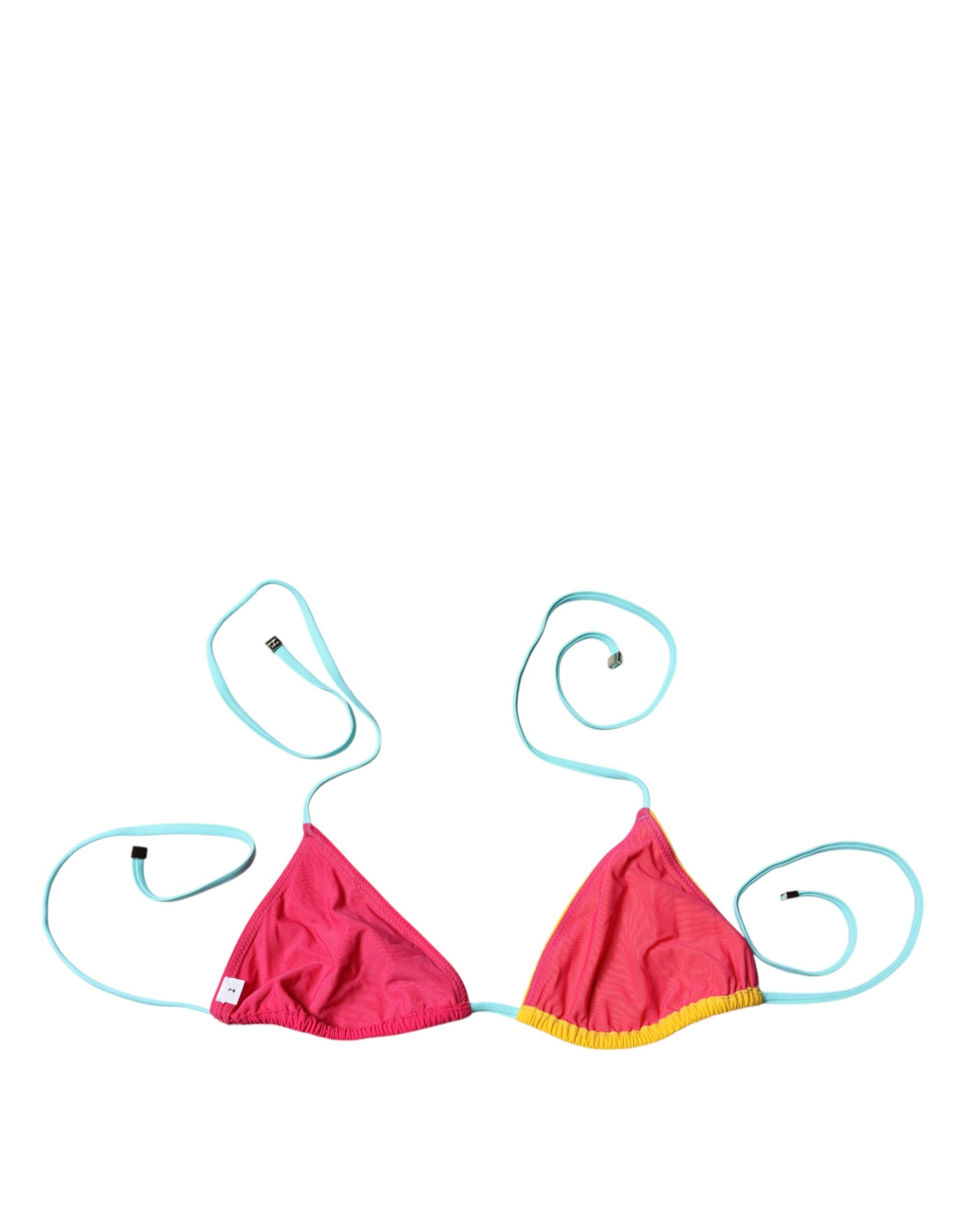 Multicolor Halter Beachwear Bikini Top Swimwear - ventzia