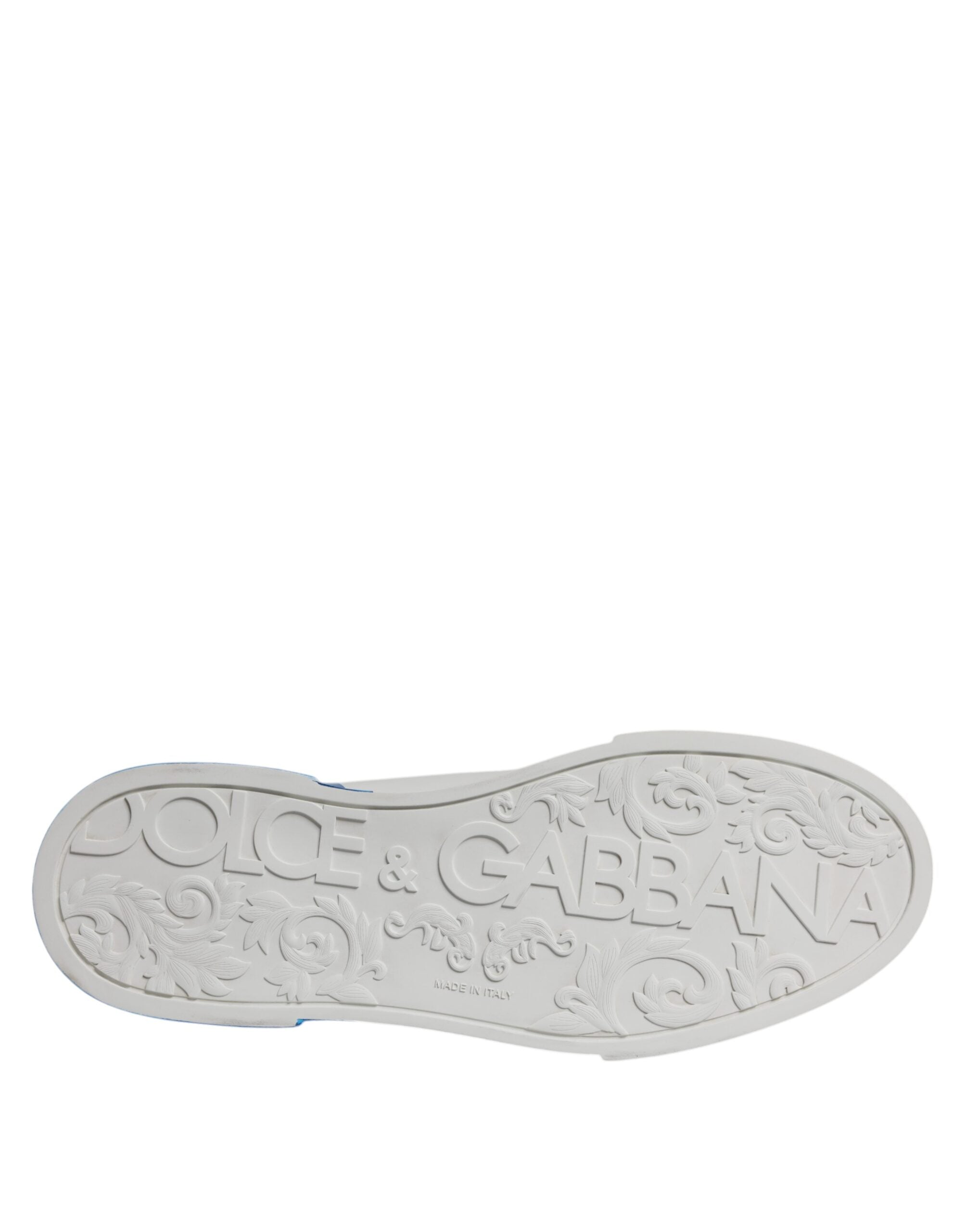 White Blue Leather Logo Low Top Sneakers Shoes - ventzia