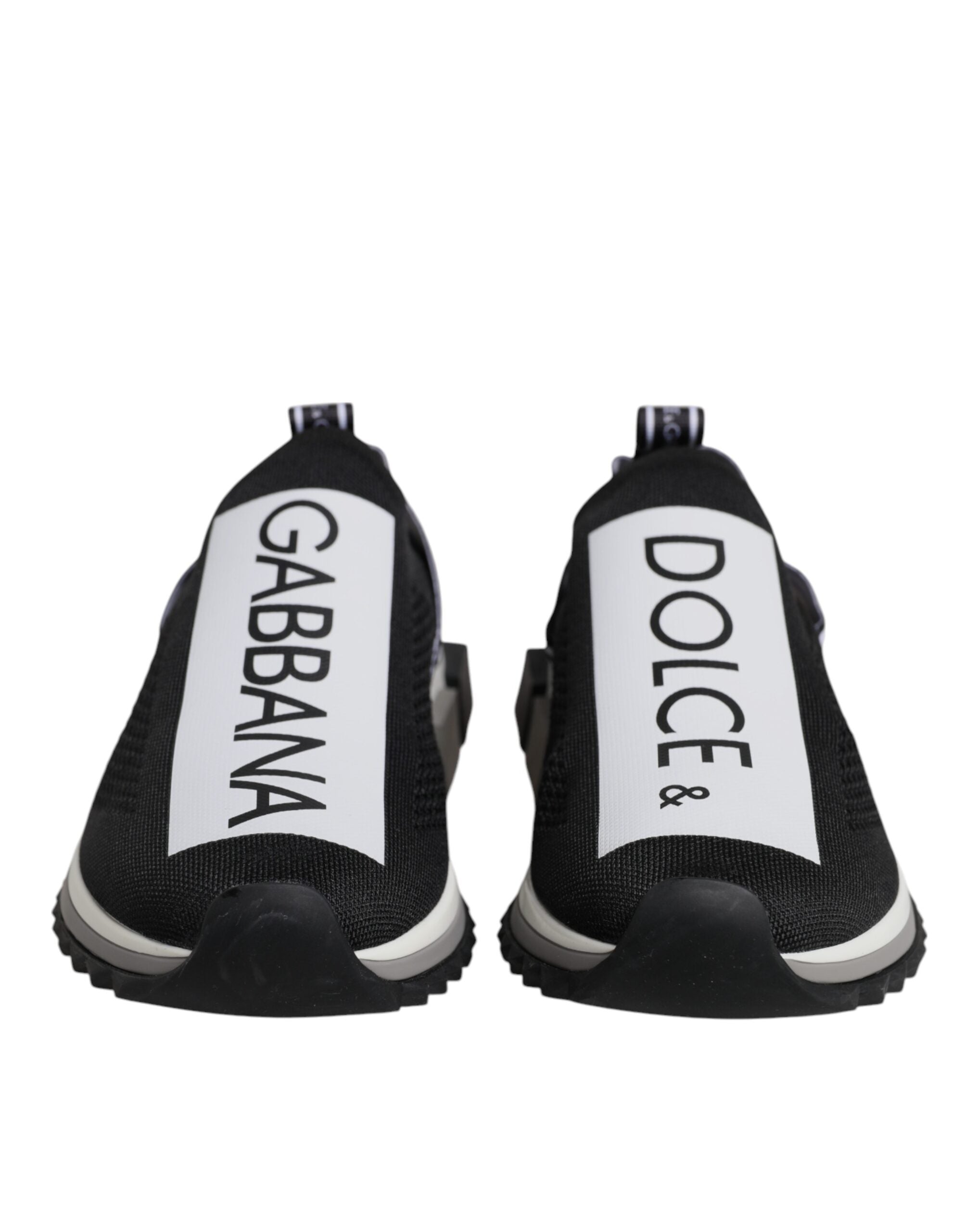 Black White Slip On Sorrento Sneakers Shoes - ventzia