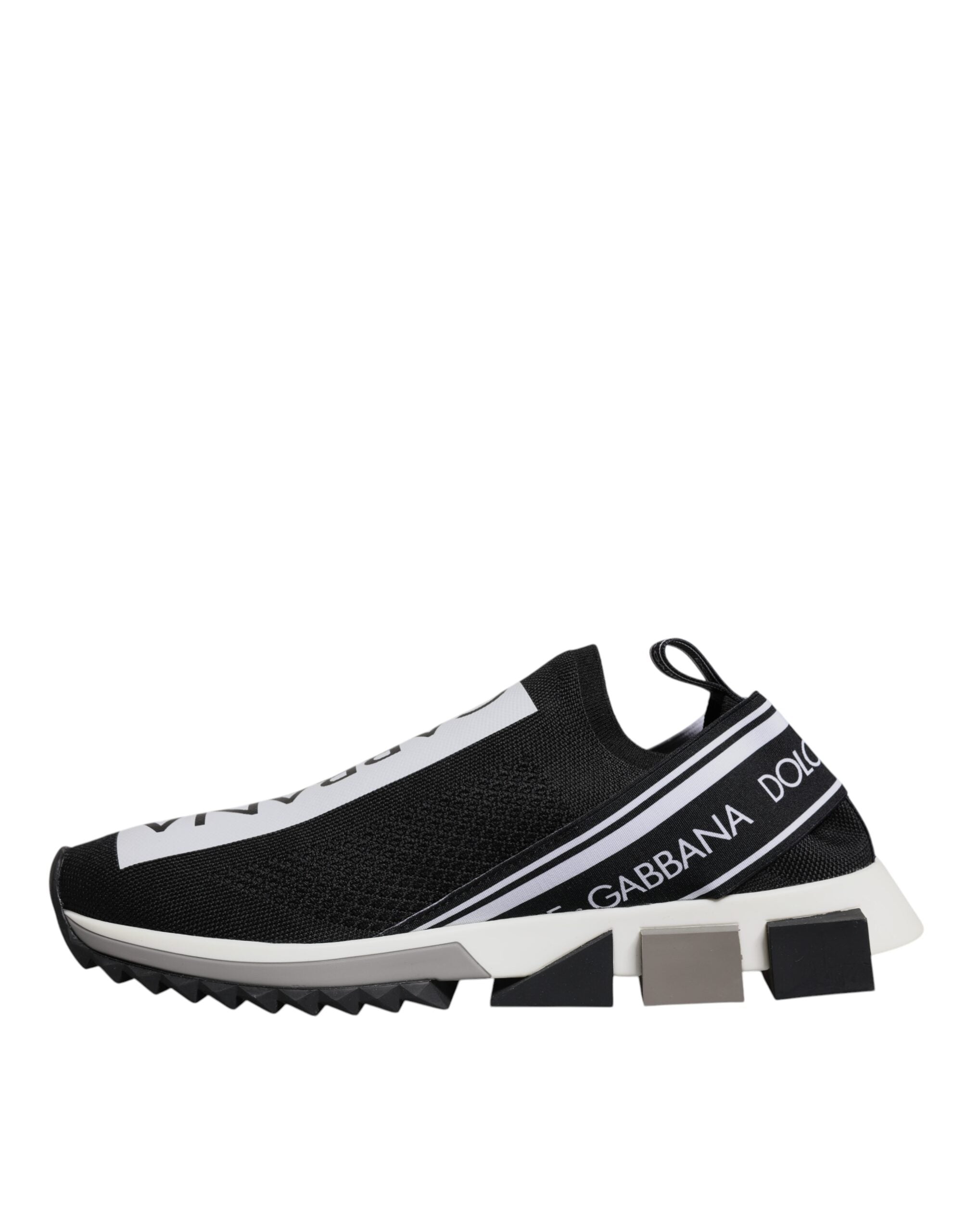 Black White Slip On Sorrento Sneakers Shoes - ventzia