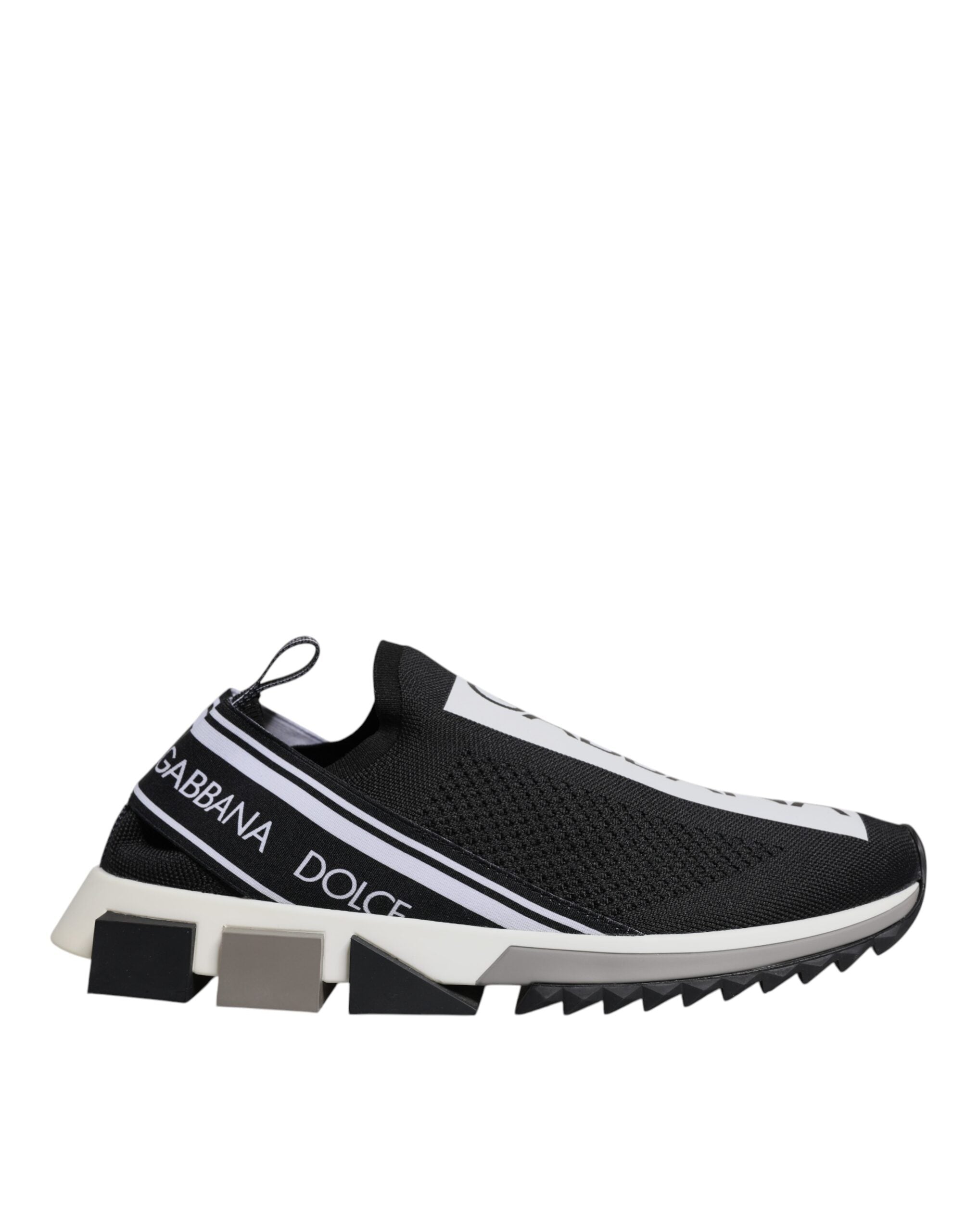 Black White Slip On Sorrento Sneakers Shoes - ventzia