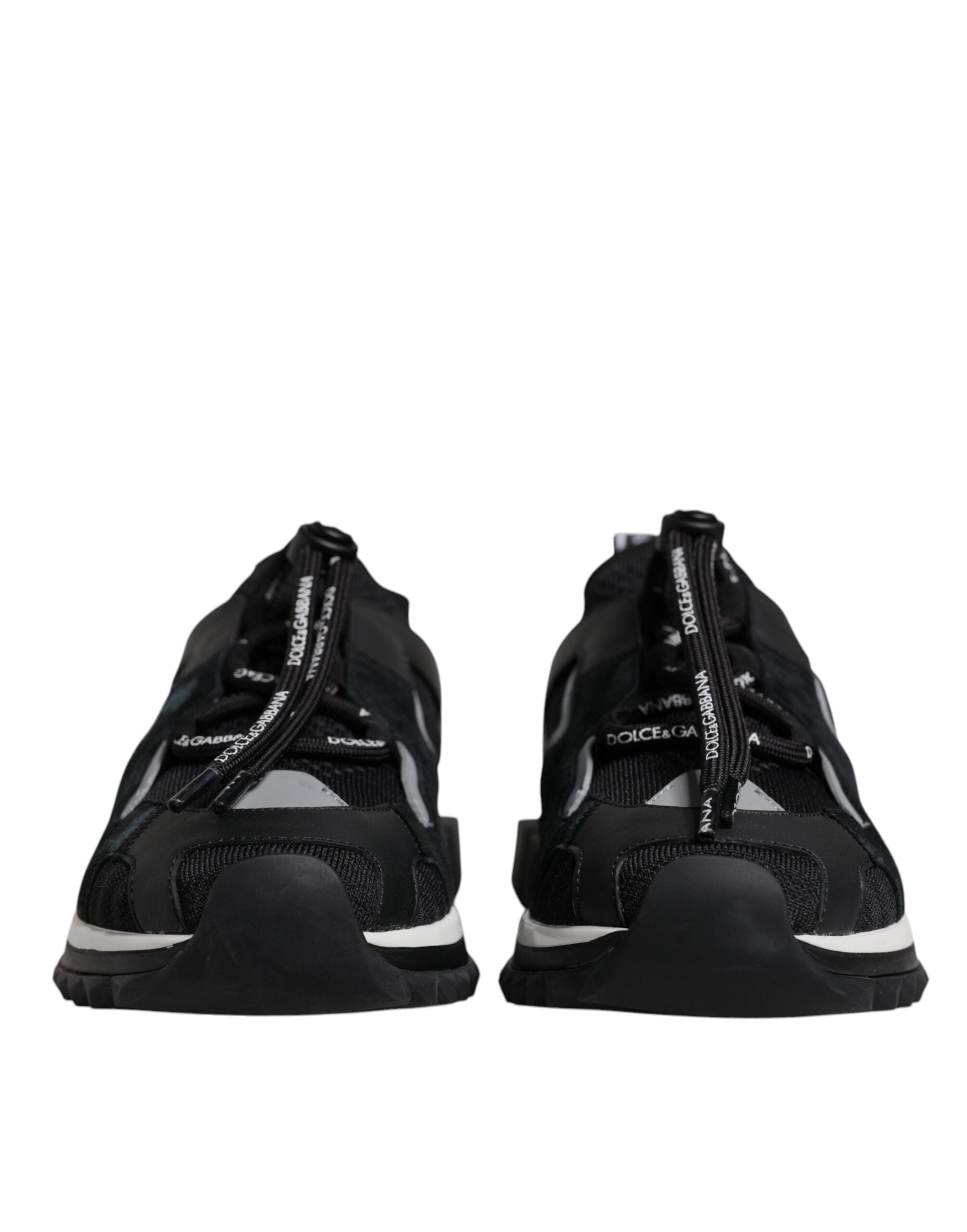 Black Mesh Sorrento Trekking Sneakers Shoes - ventzia
