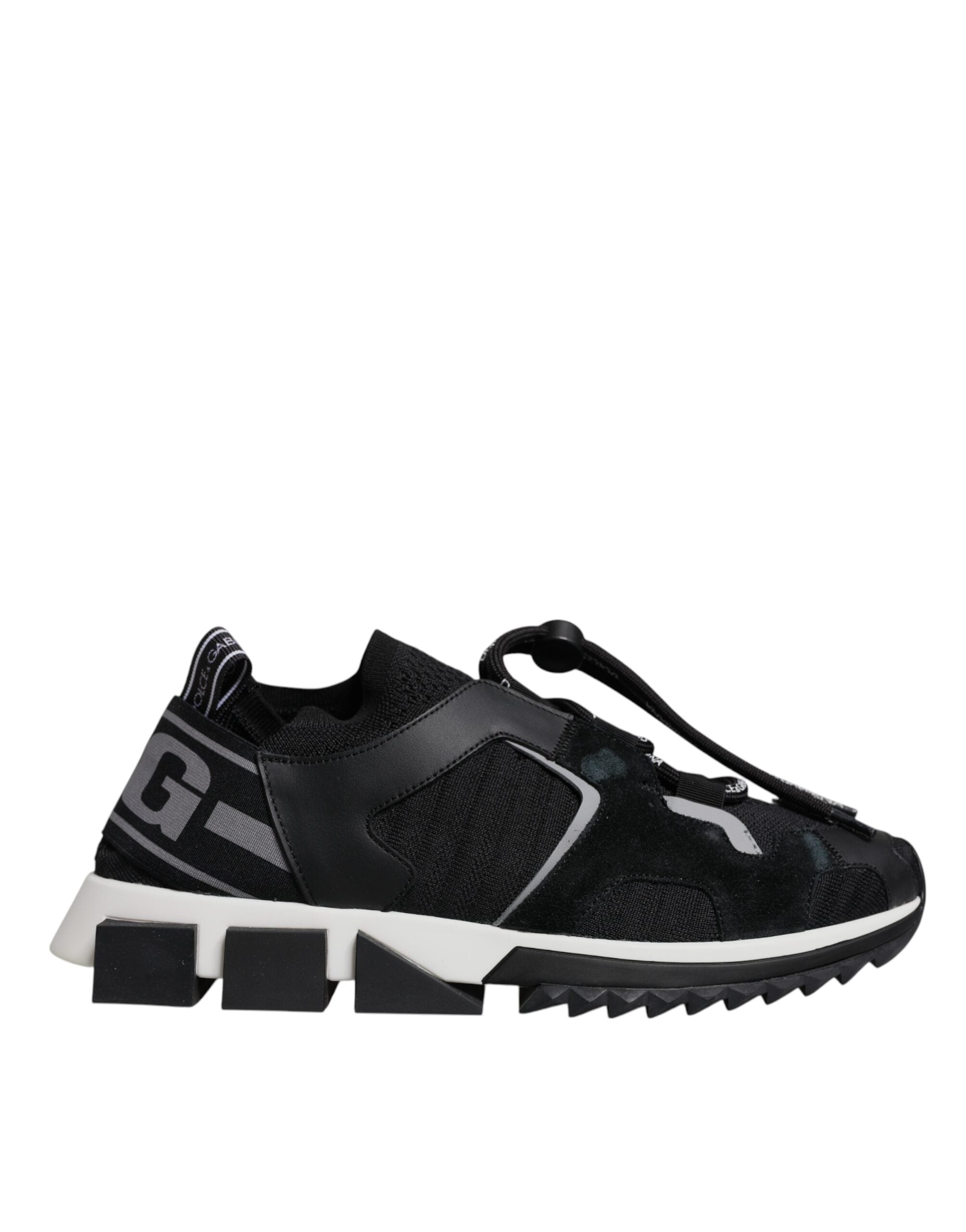 Black Mesh Sorrento Trekking Sneakers Shoes - ventzia
