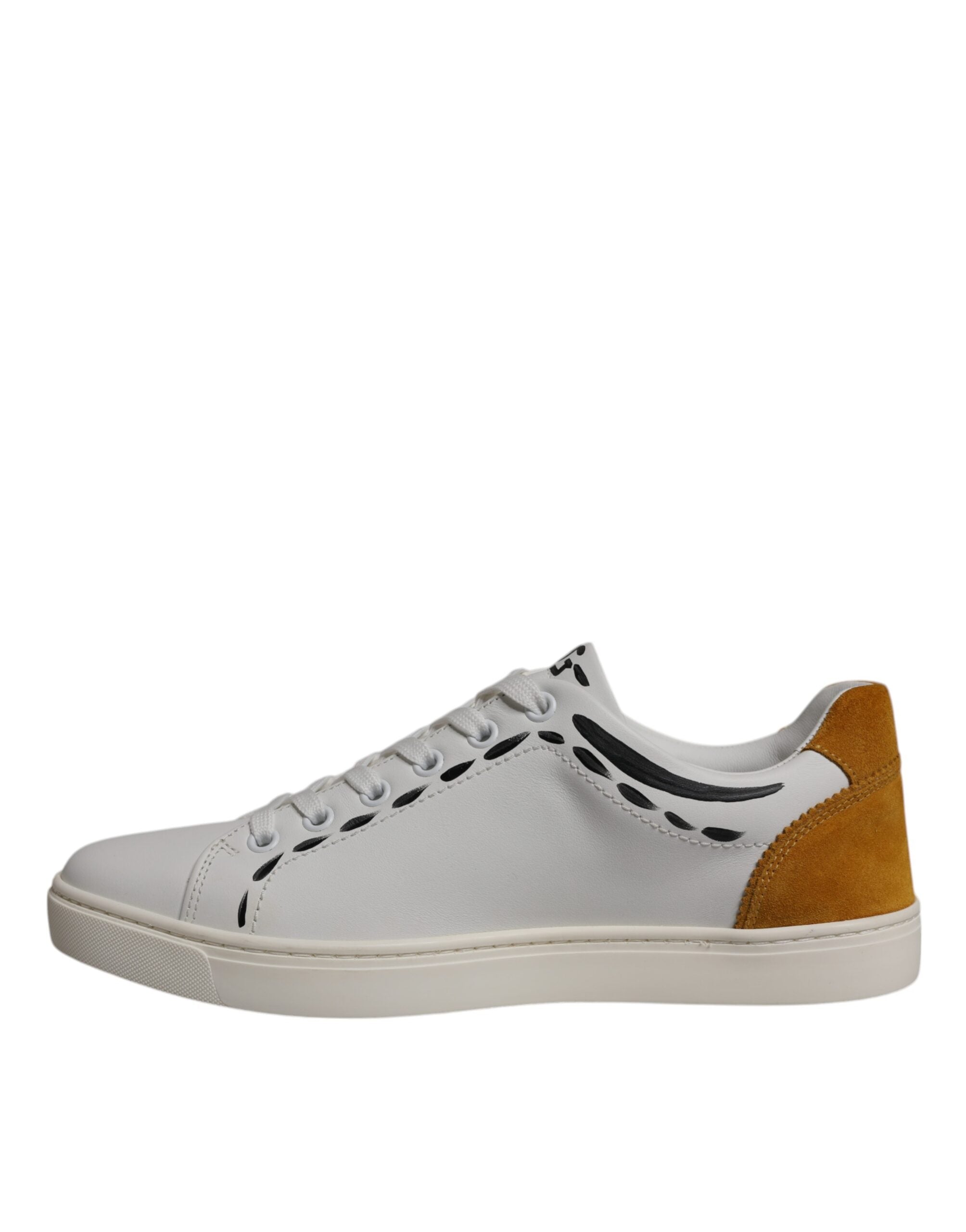 White Suede Leather Low Top Sneakers Shoes - ventzia