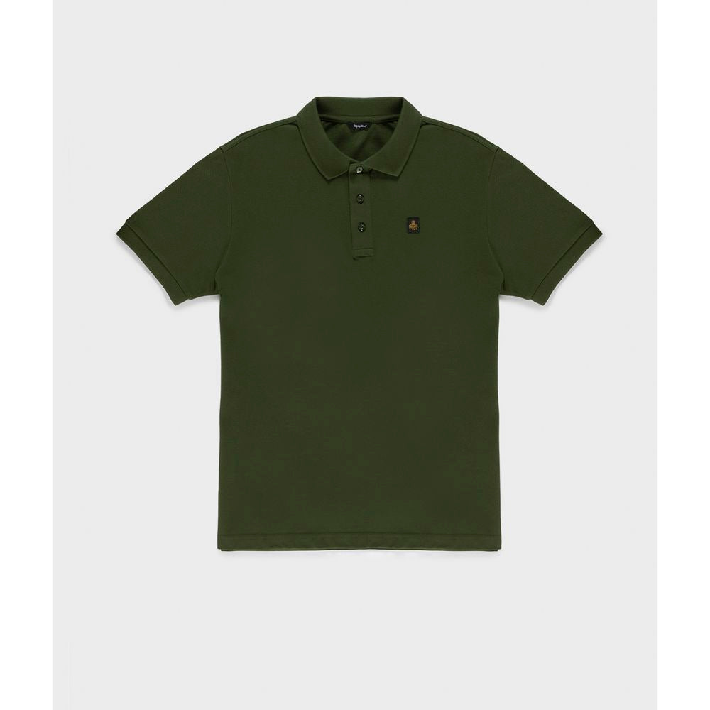 Green Cotton Polo Shirt - ventzia