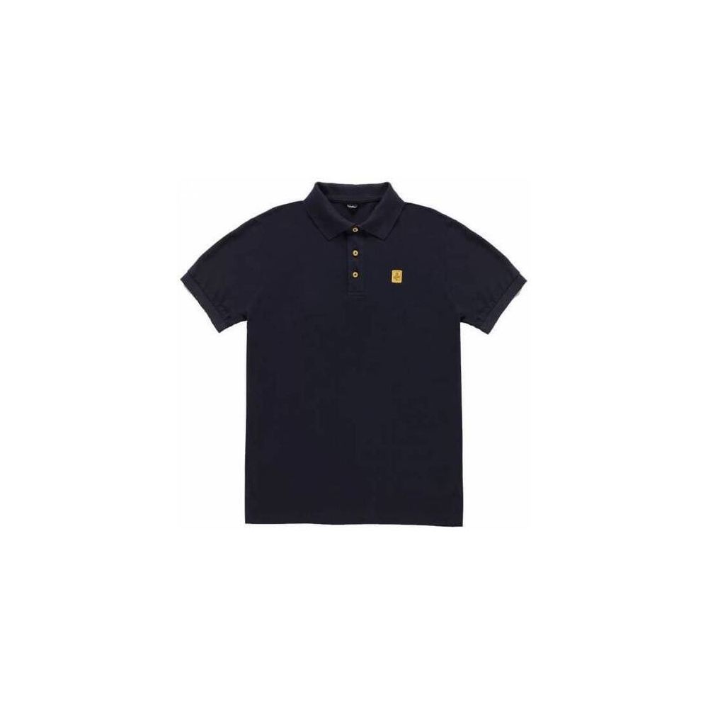 Blue Cotton Polo Shirt - ventzia