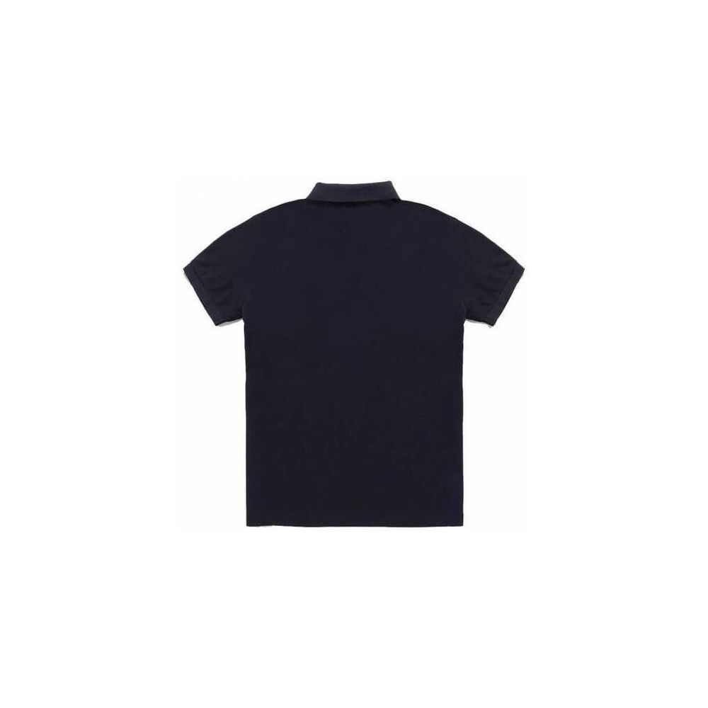 Blue Cotton Polo Shirt - ventzia