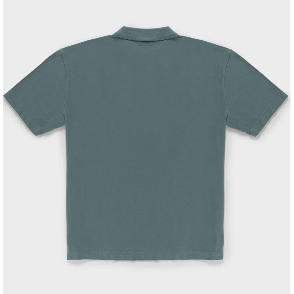 Green Cotton Polo Shirt - ventzia