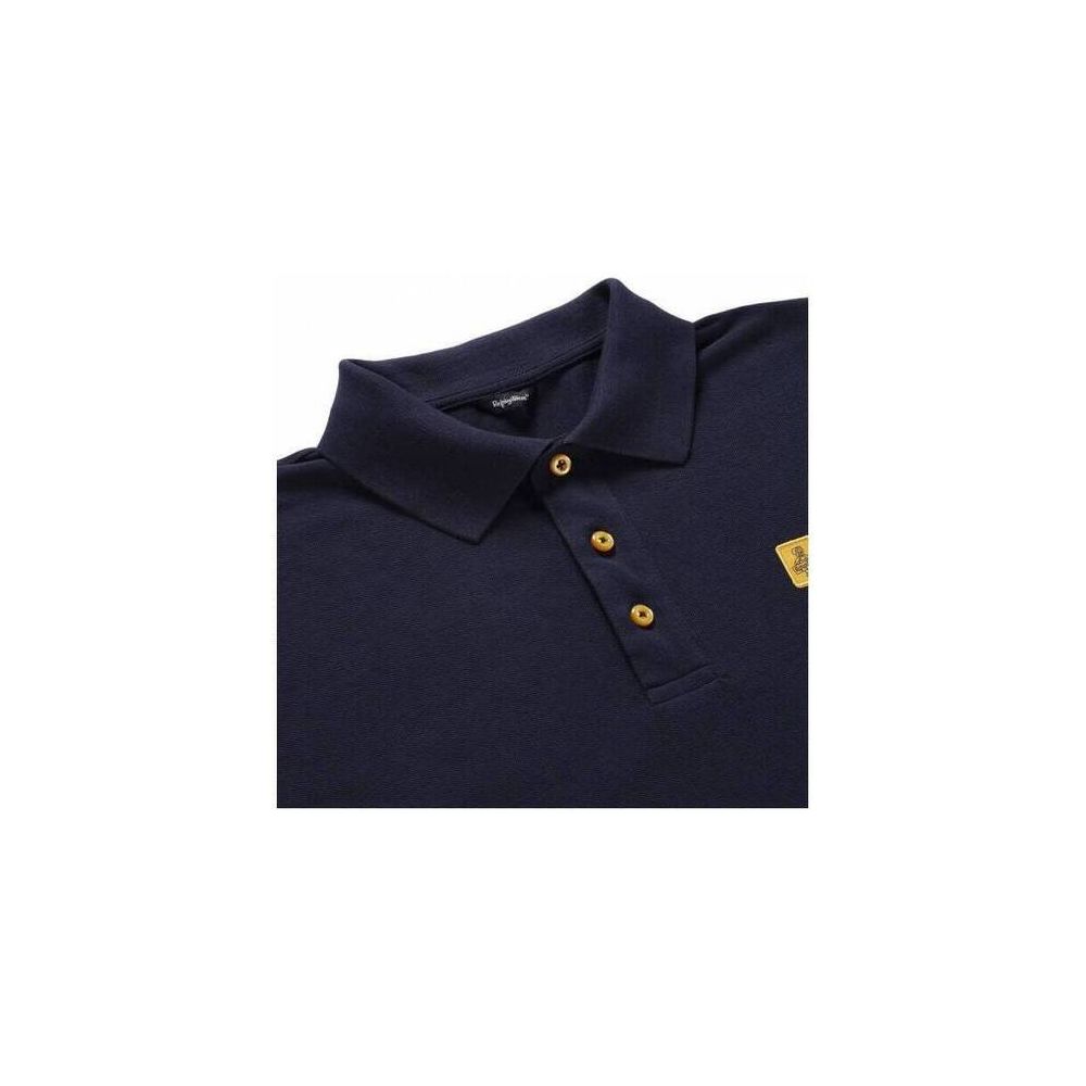 Blue Cotton Polo Shirt - ventzia