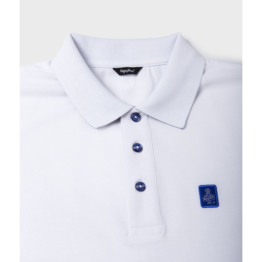 White Cotton Polo Shirt - ventzia