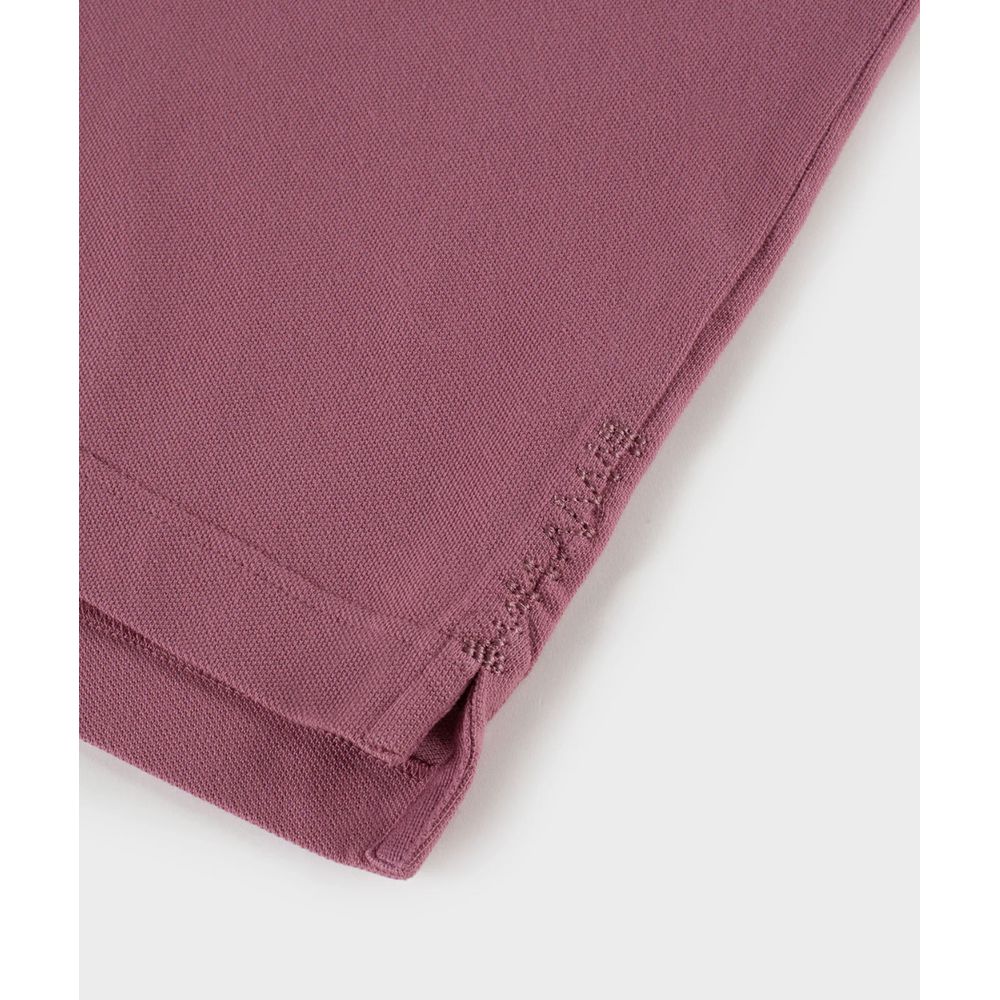 Pink Cotton Polo Shirt - ventzia