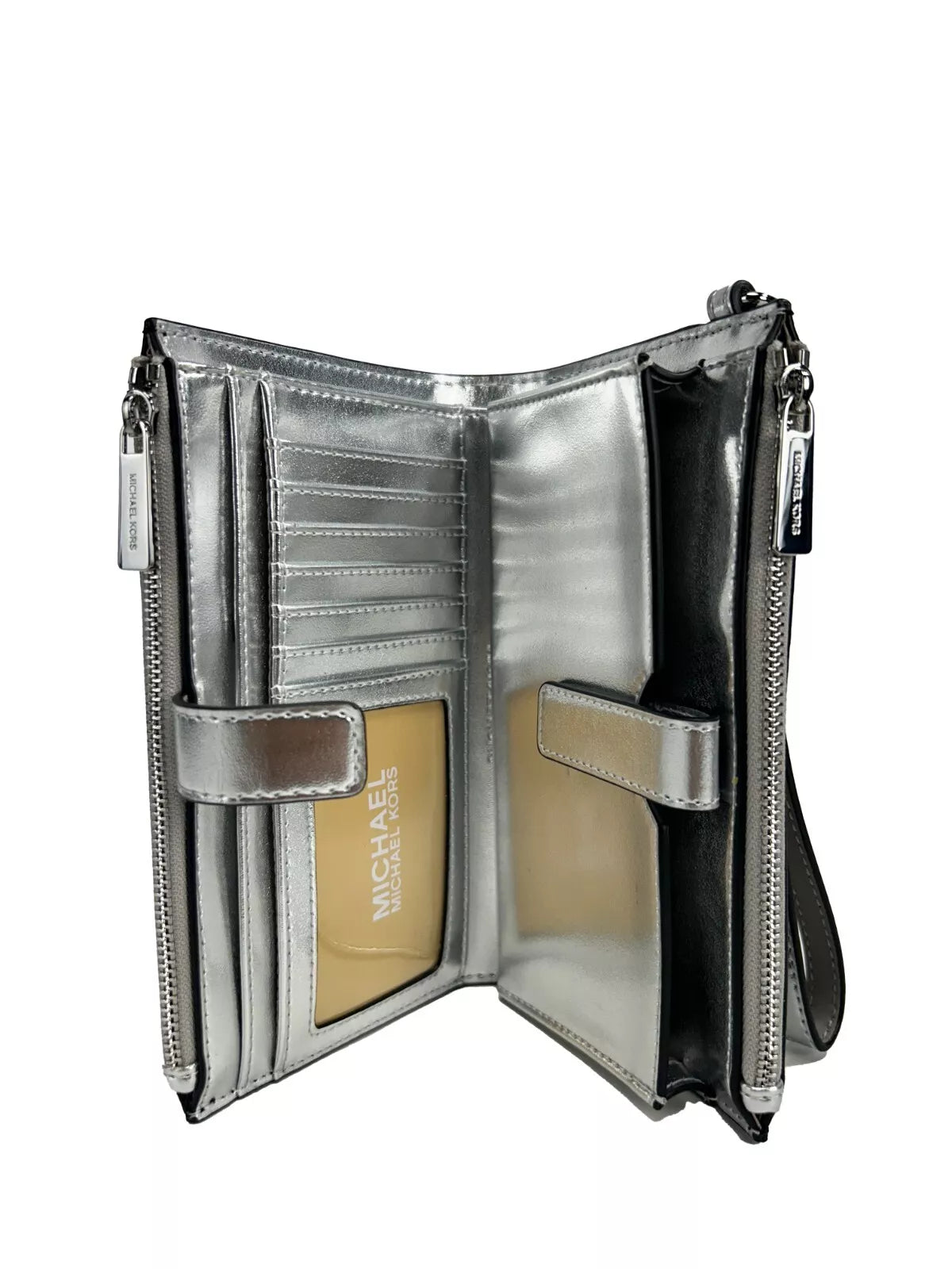 Jet Set Travel Double Zip Wristlet Wallet - ventzia