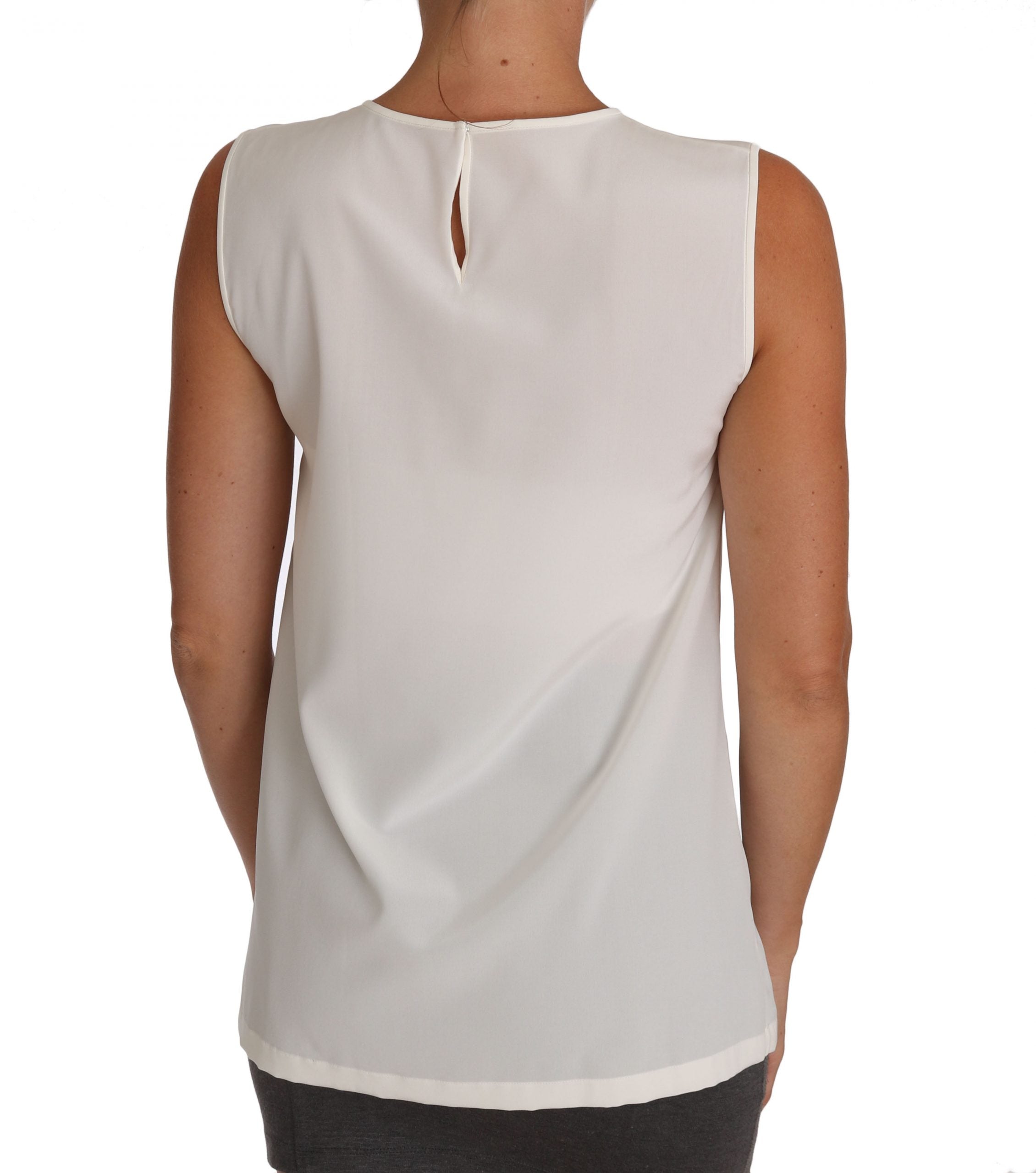 Enchanted Crystal-Embellished Silk Blouse - ventzia