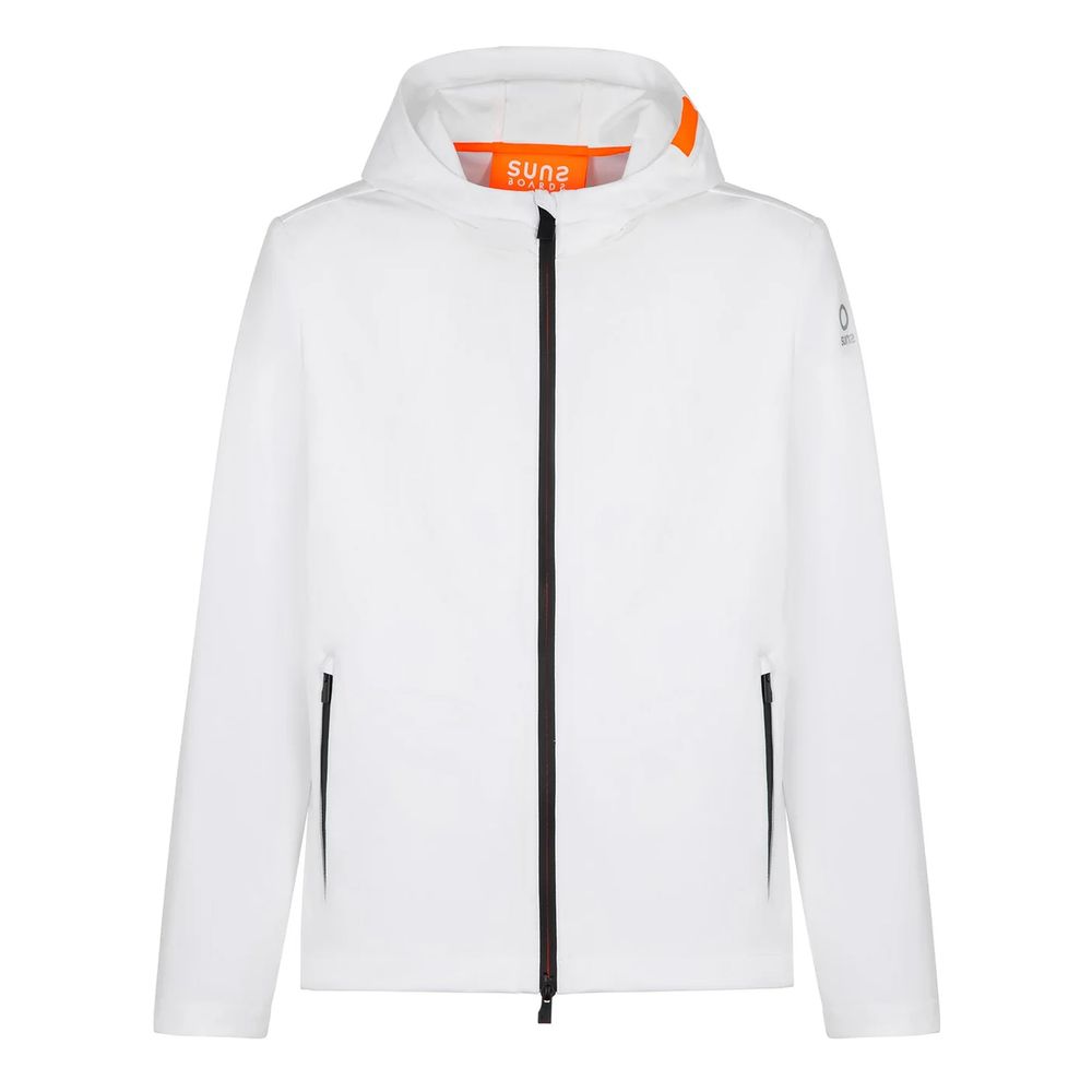 White Polyester Jacket - ventzia