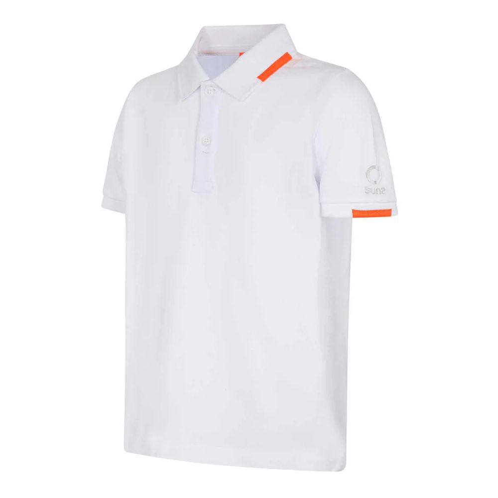 White Cotton Polo Shirt - ventzia