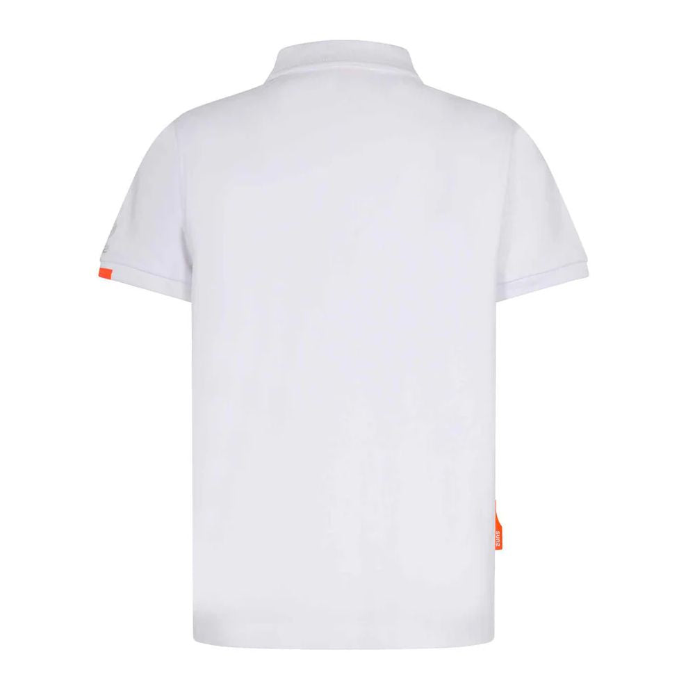 White Cotton Polo Shirt - ventzia