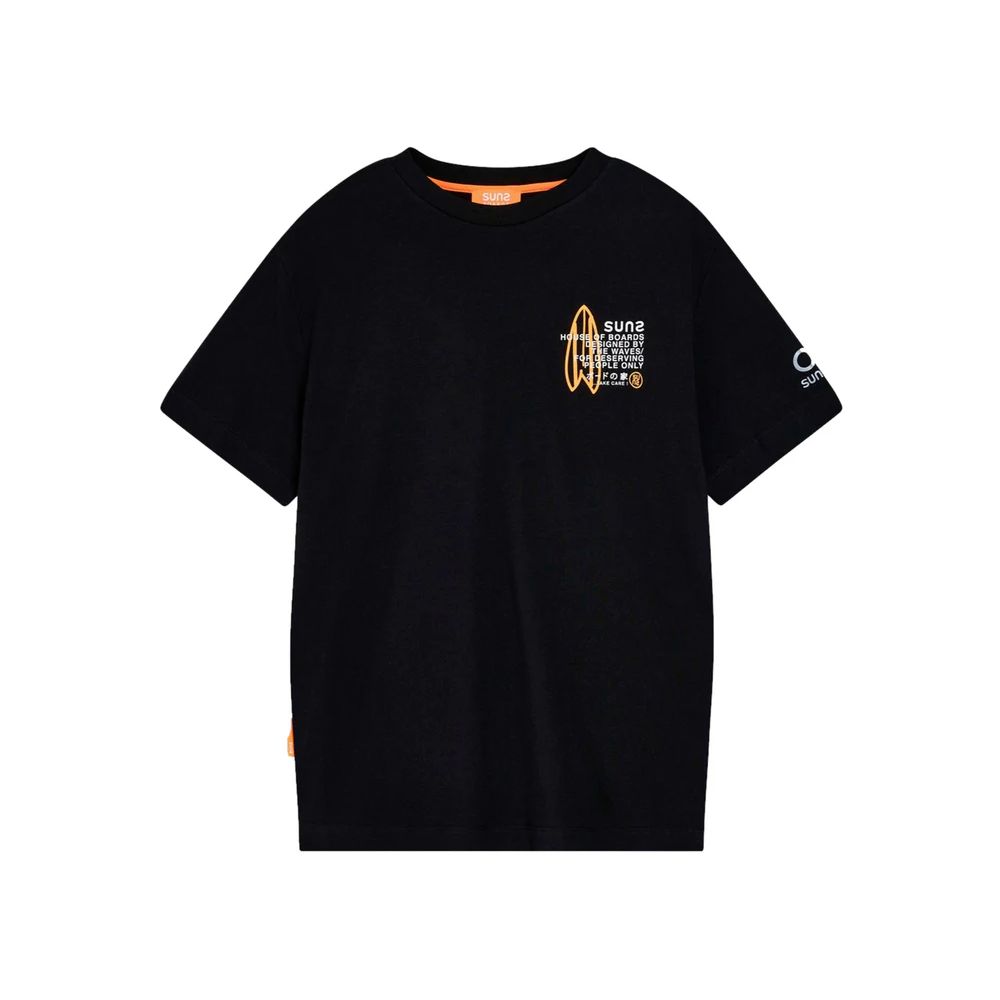 Black Cotton T-Shirt - ventzia