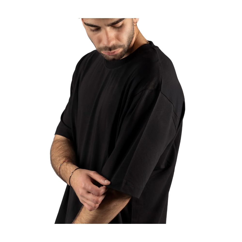 Black Cotton T-Shirt - ventzia