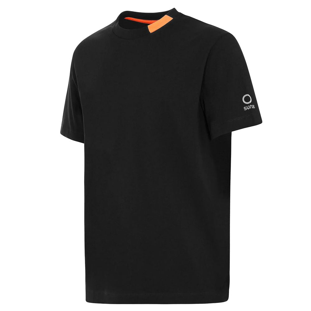 Black Cotton Men T-Shirt - ventzia