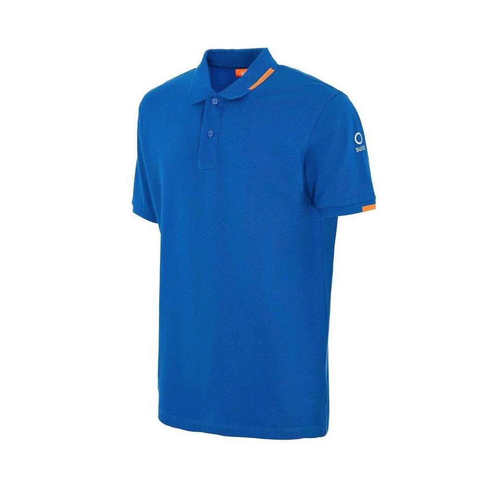 Blue Cotton Polo Shirt - ventzia
