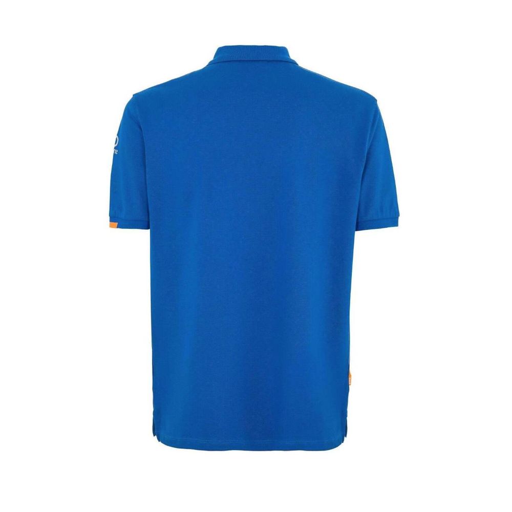 Blue Cotton Polo Shirt - ventzia