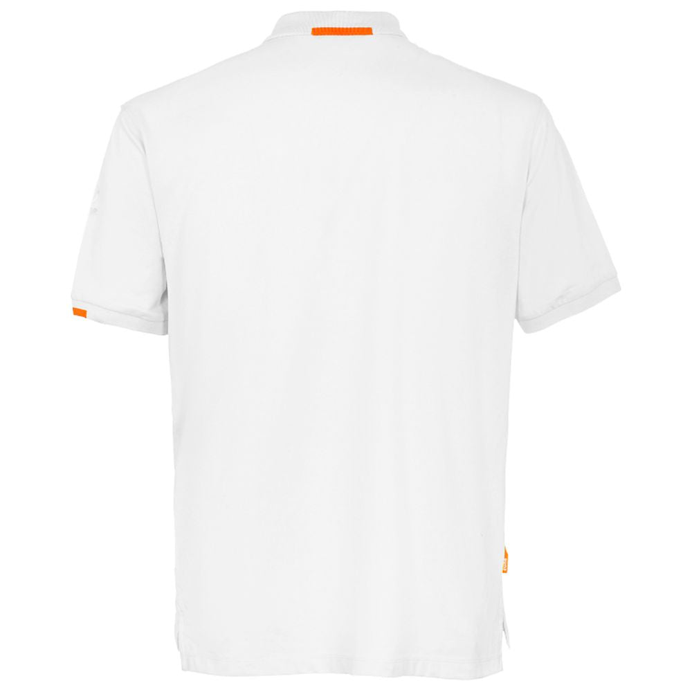 White Cotton Polo Shirt - ventzia