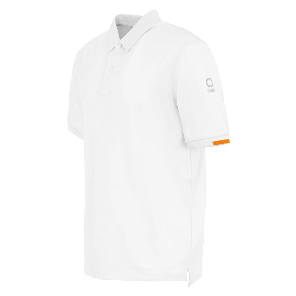 White Cotton Polo Shirt - ventzia