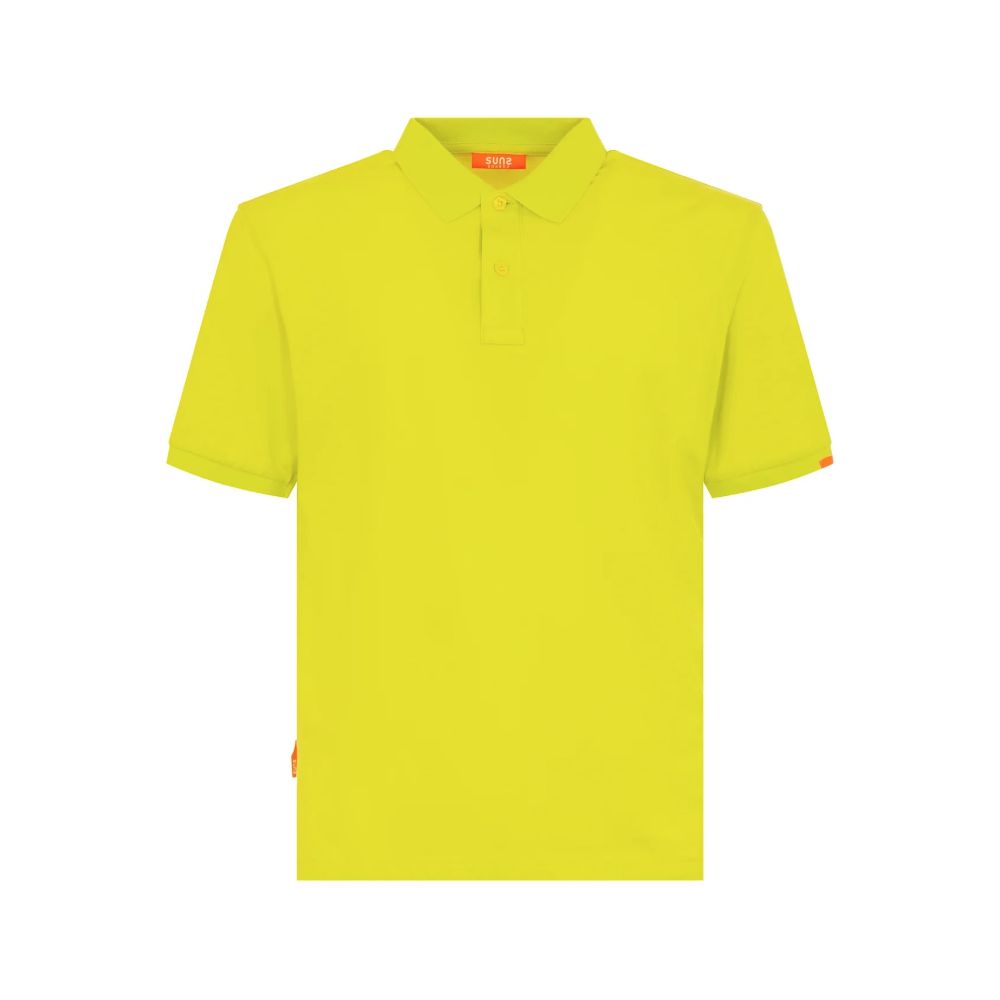 Yellow Cotton Polo Shirt - ventzia